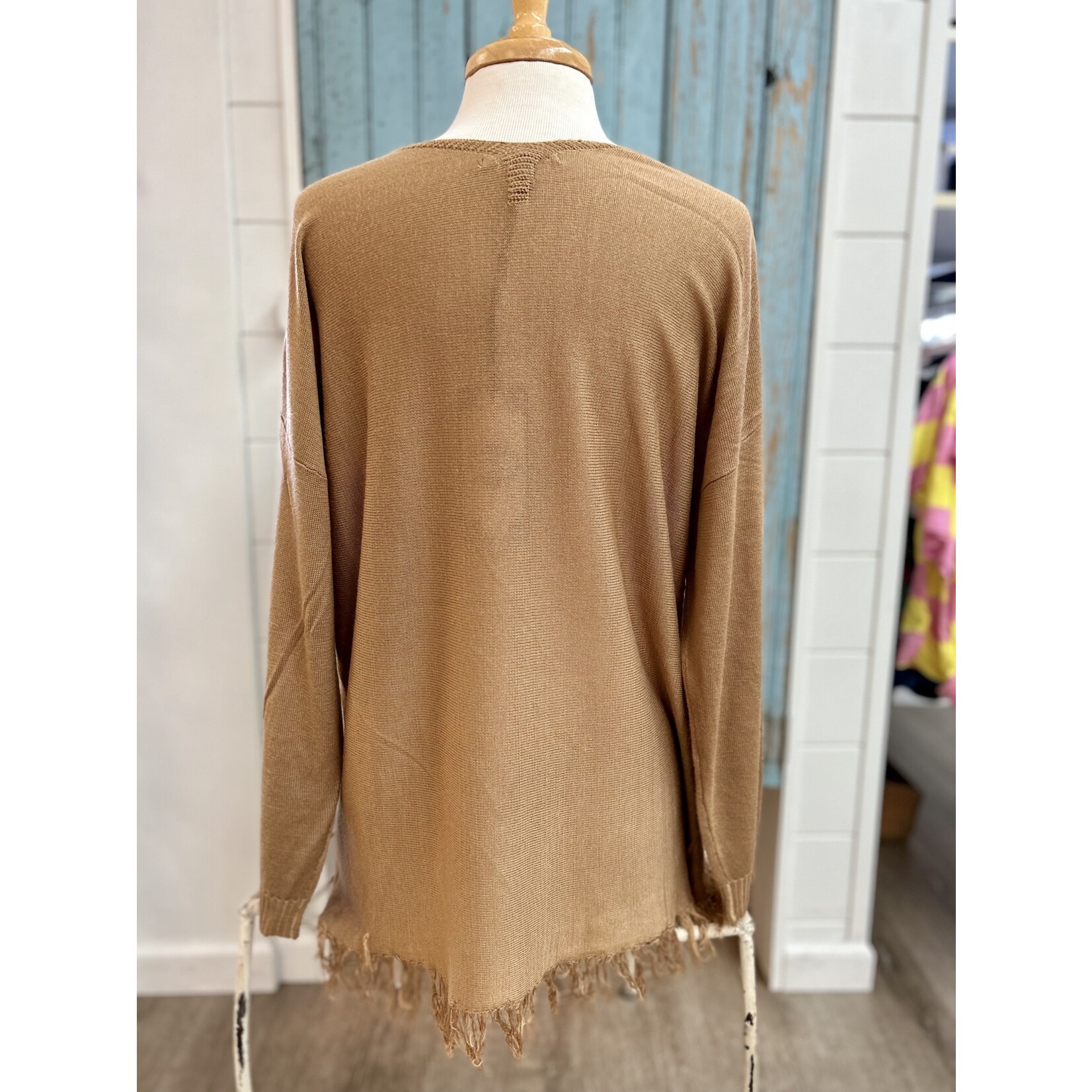 Tempo TP Camel Fringe Top