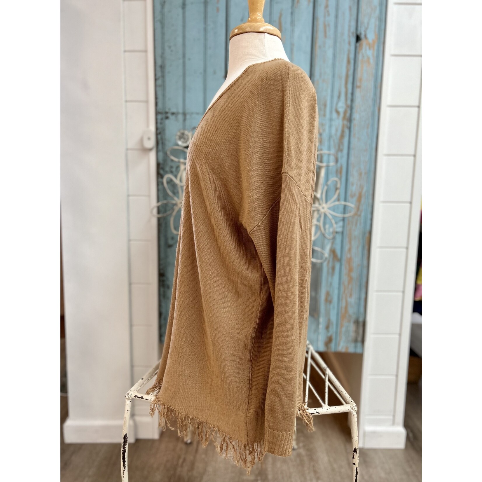 Tempo TP Camel Fringe Top