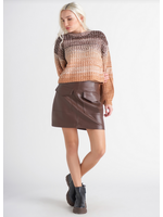 Dex Faux leather skirt