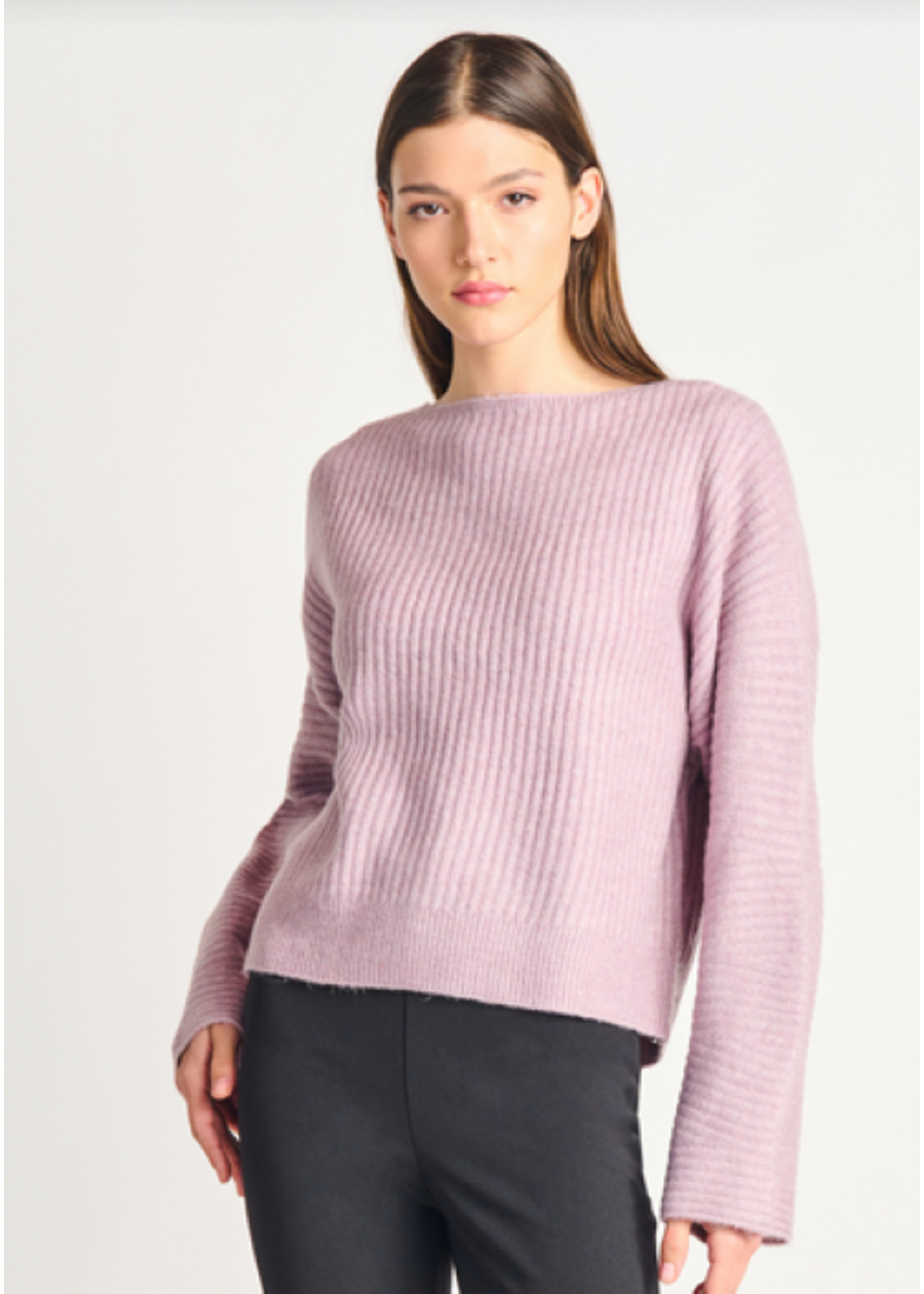 Dex Lilac Ribbed Sweater - Wink Boutiques