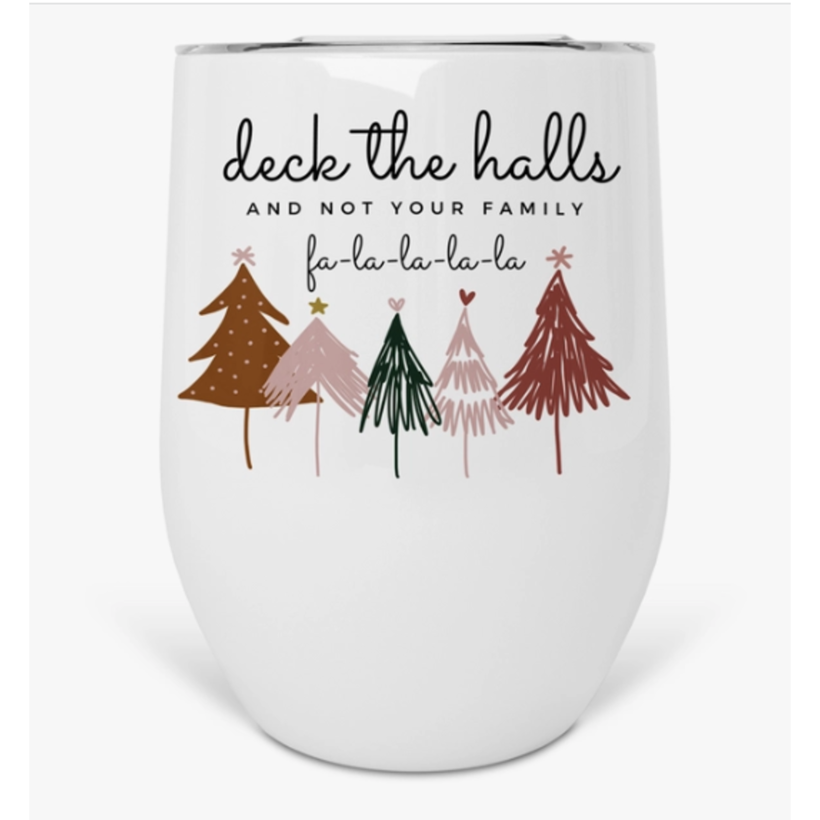 tcbco Deck the Halls Wine Tumbler