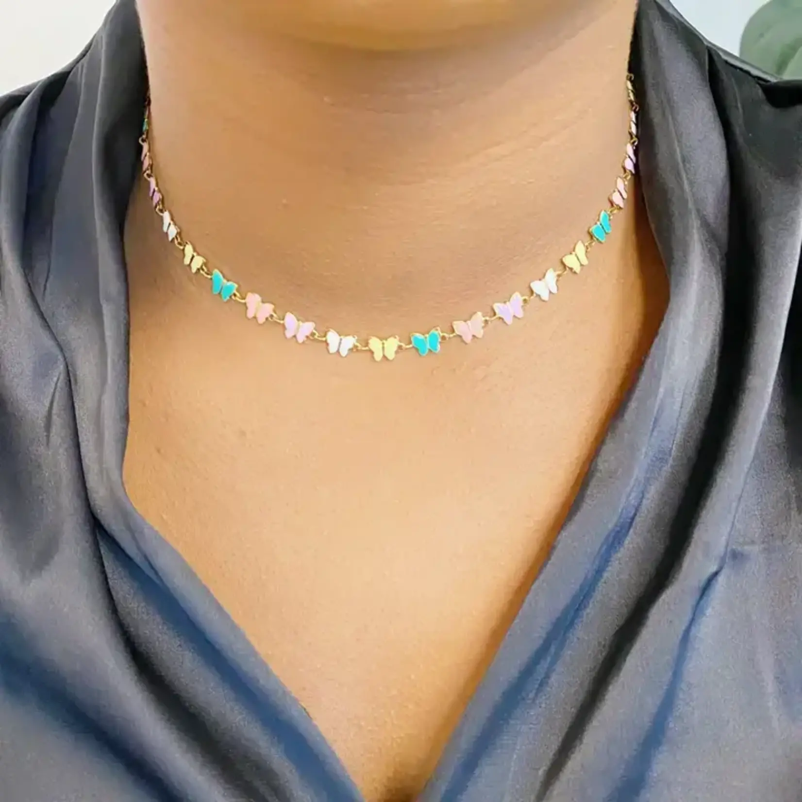 Ellison Young EY Linked Butterfly Necklace