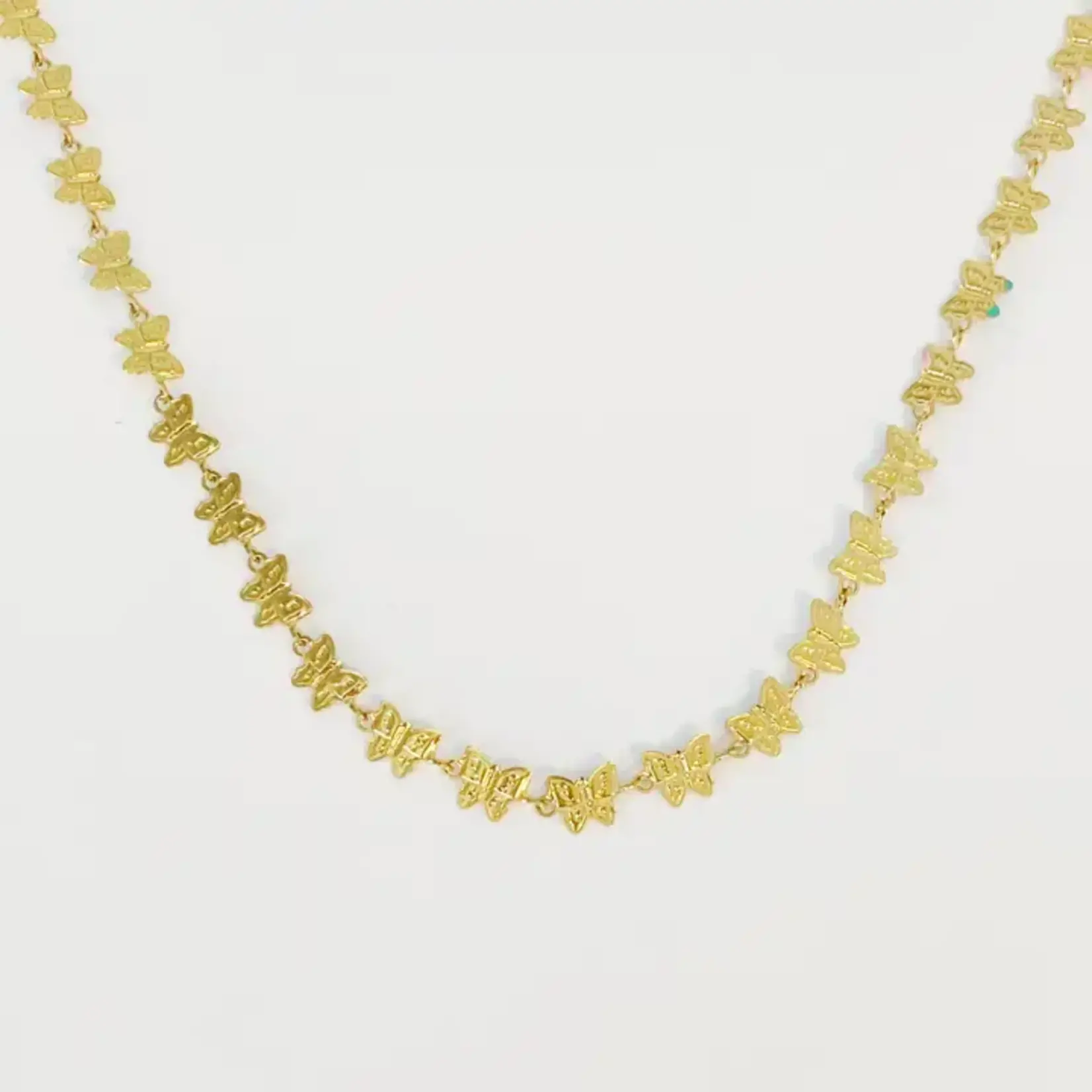 Ellison Young EY Linked Butterfly Necklace
