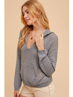 Hem & Thread HT Crochet Knit Hoodie