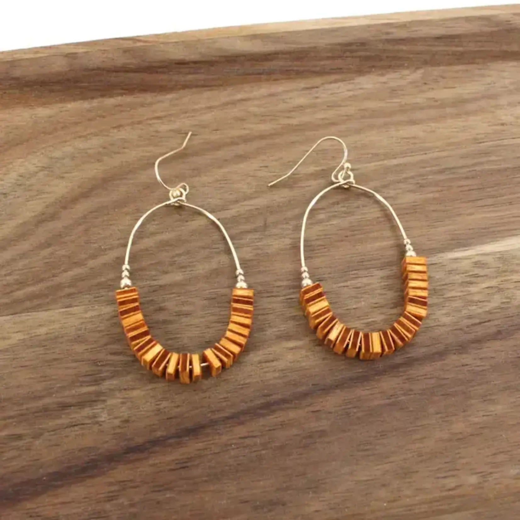 Pretty Persuasions PP Wood Chip Earring