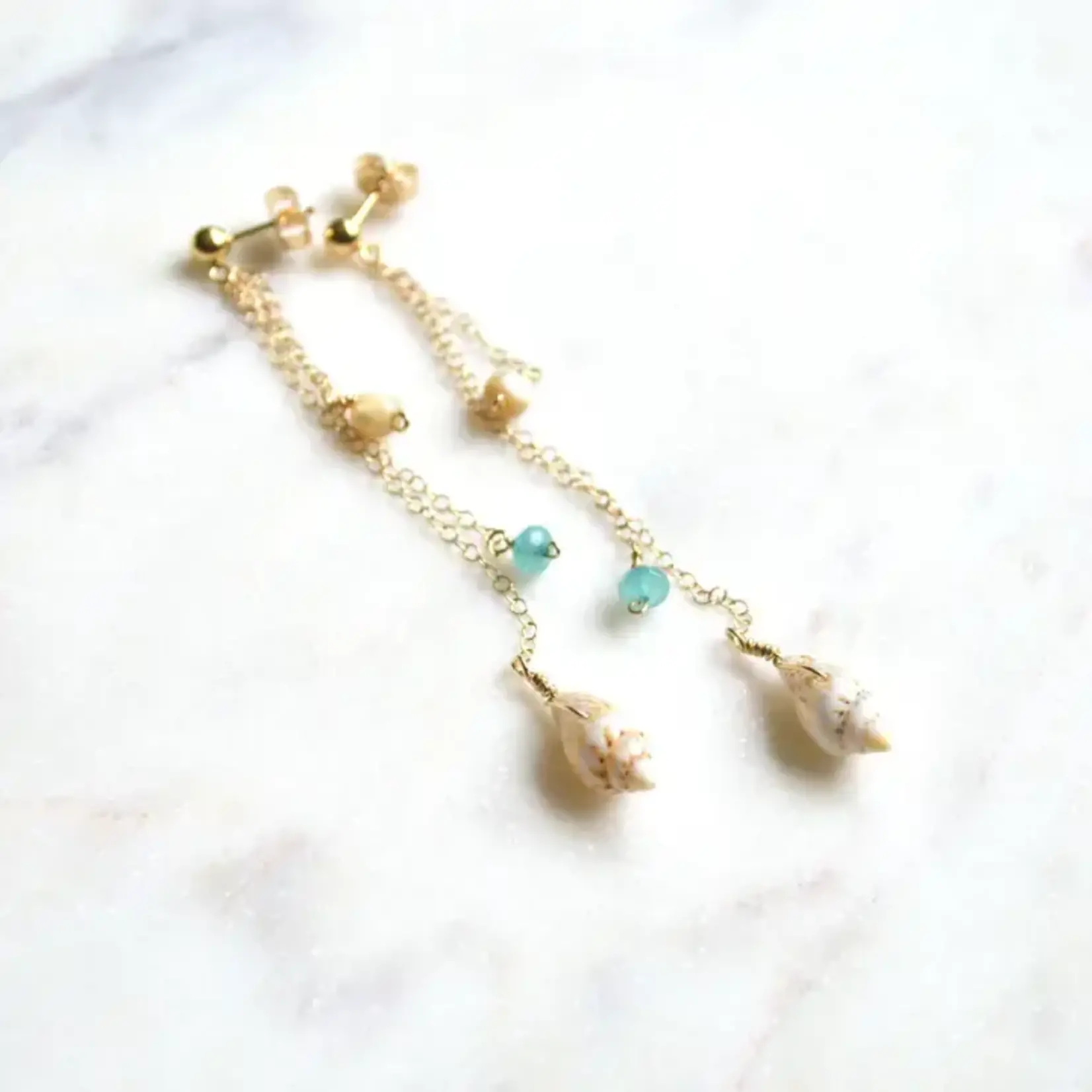 Salty But Sweet SBS Dangle Shell Earring