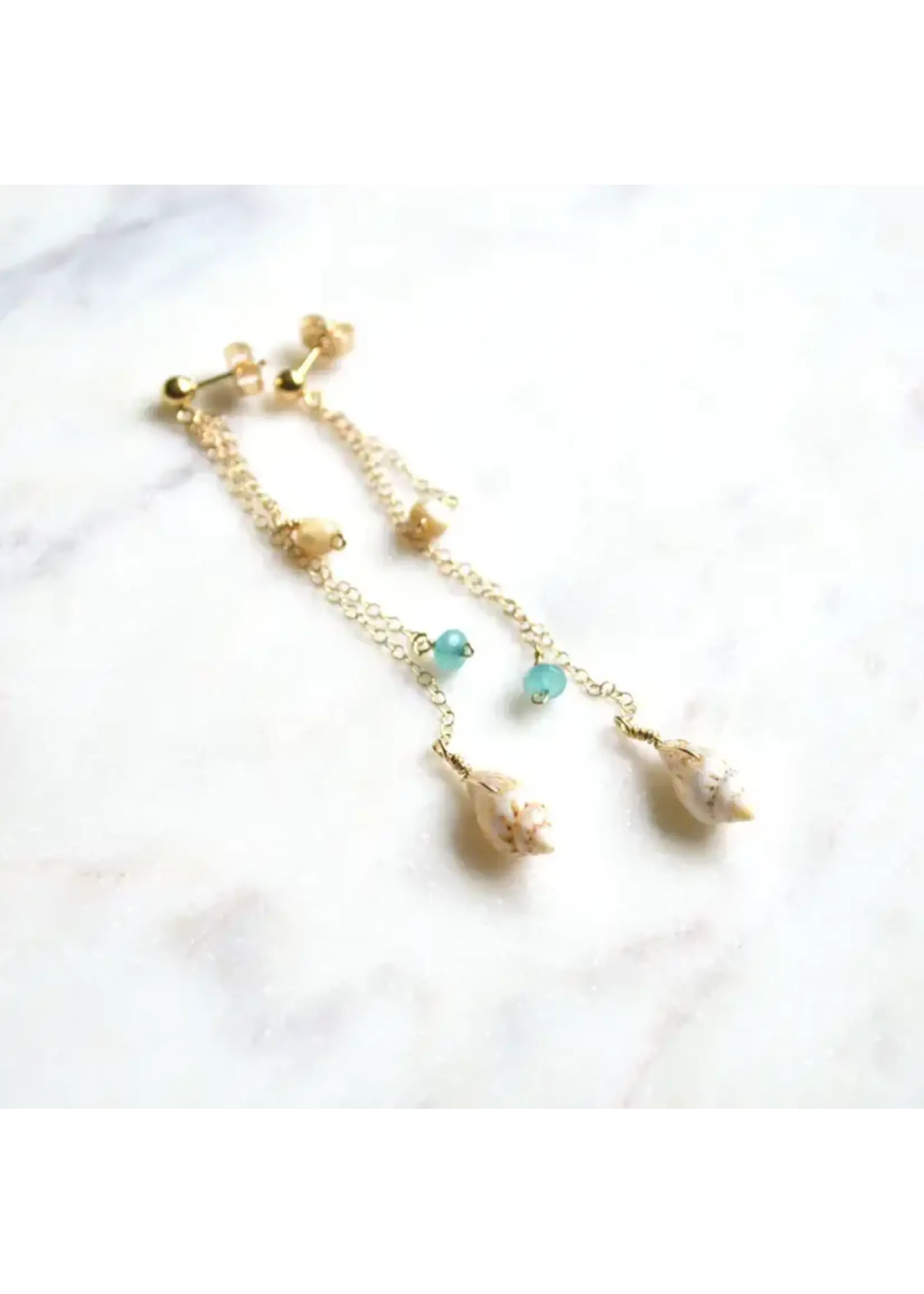 Salty But Sweet SBS Dangle Shell Earring