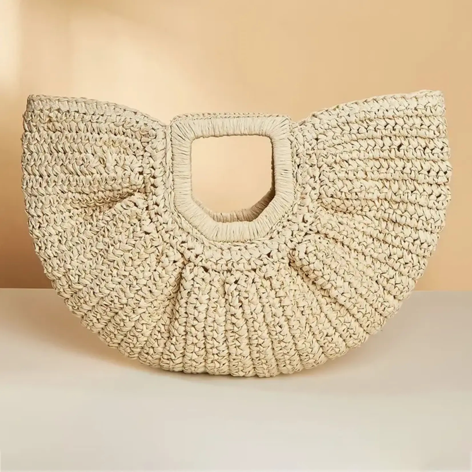 Accity AC Moon Woven Straw Bag
