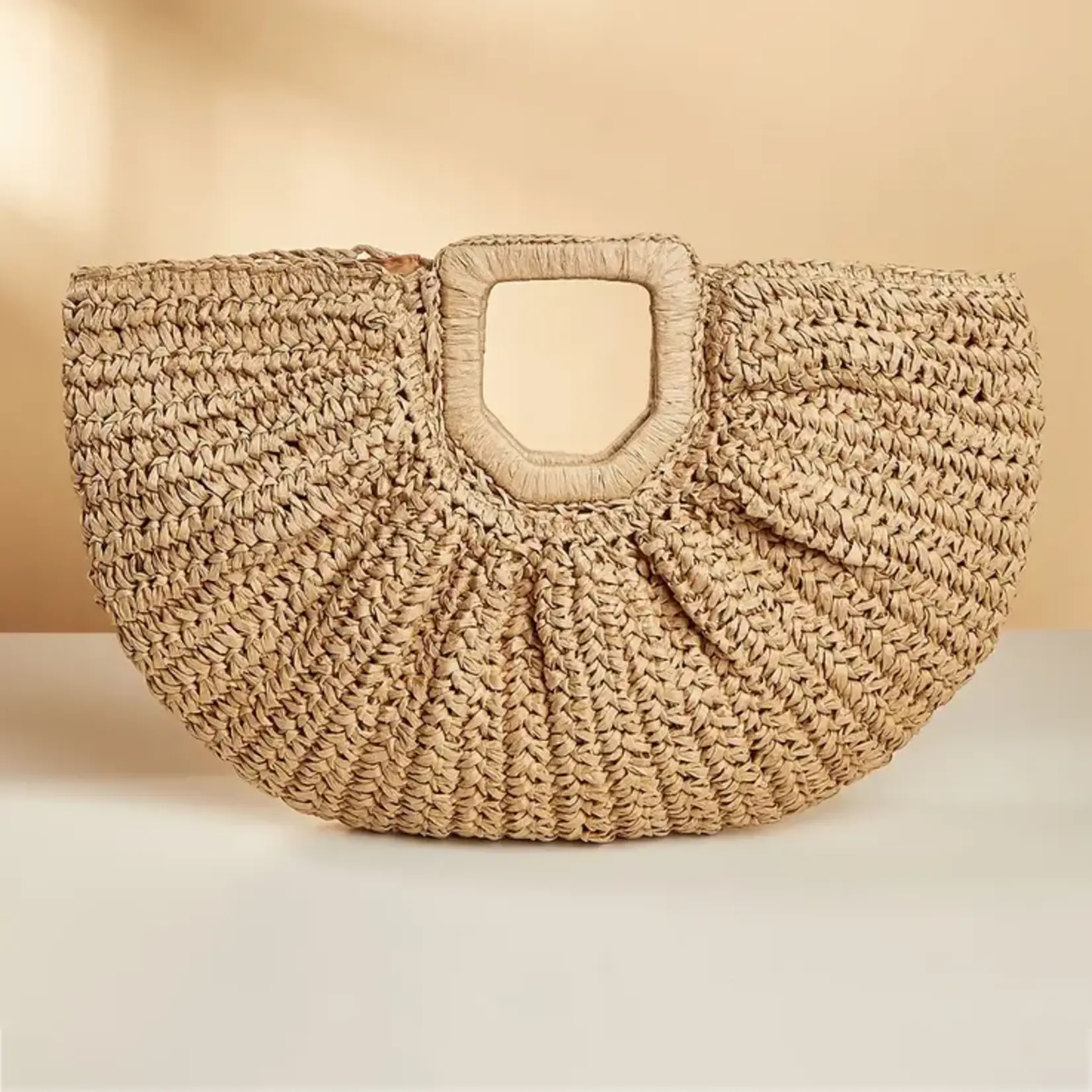 Accity AC Moon Woven Straw Bag