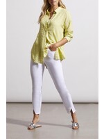Tribal T Lime Button Down Top