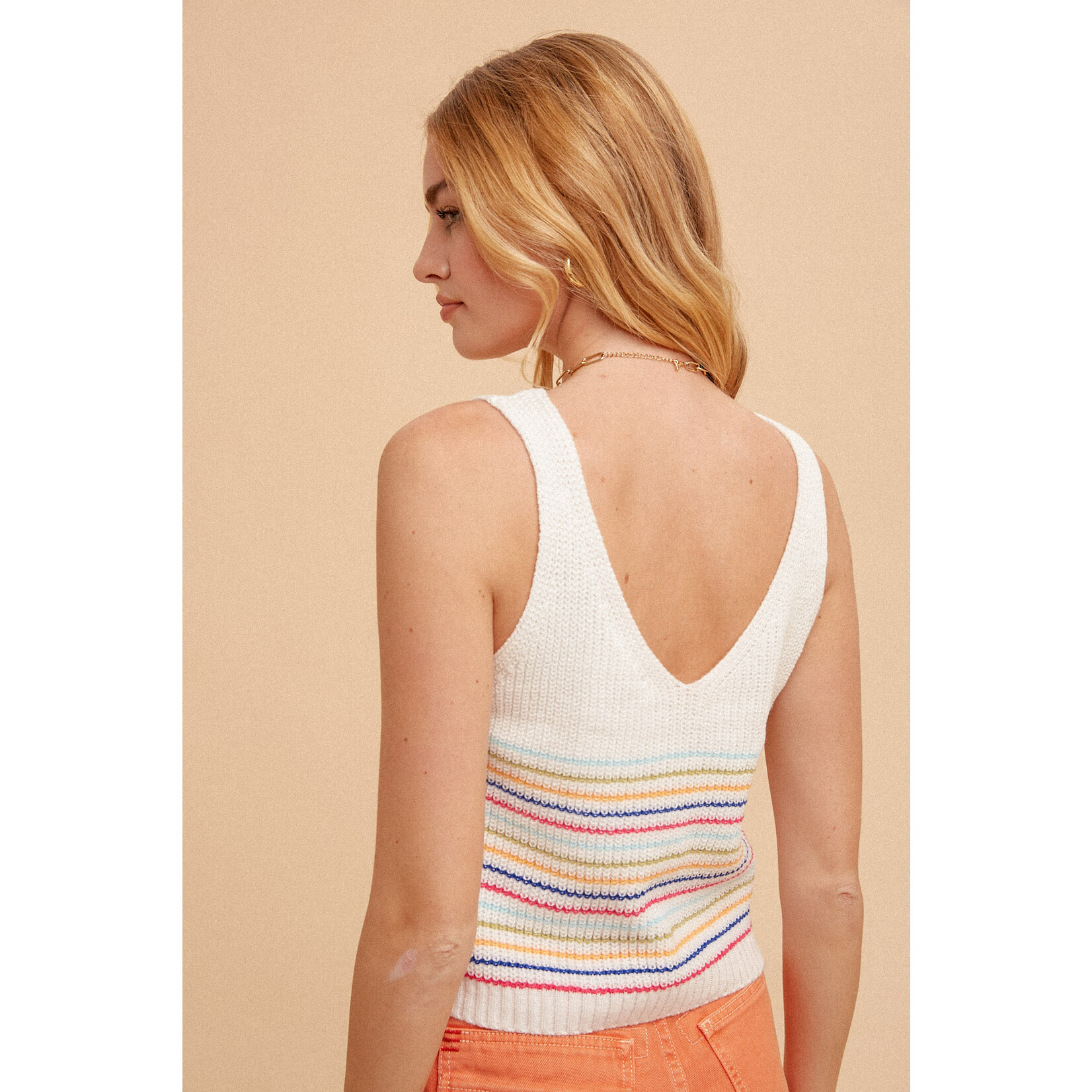Hem & Thread HT Striped Knit Tank