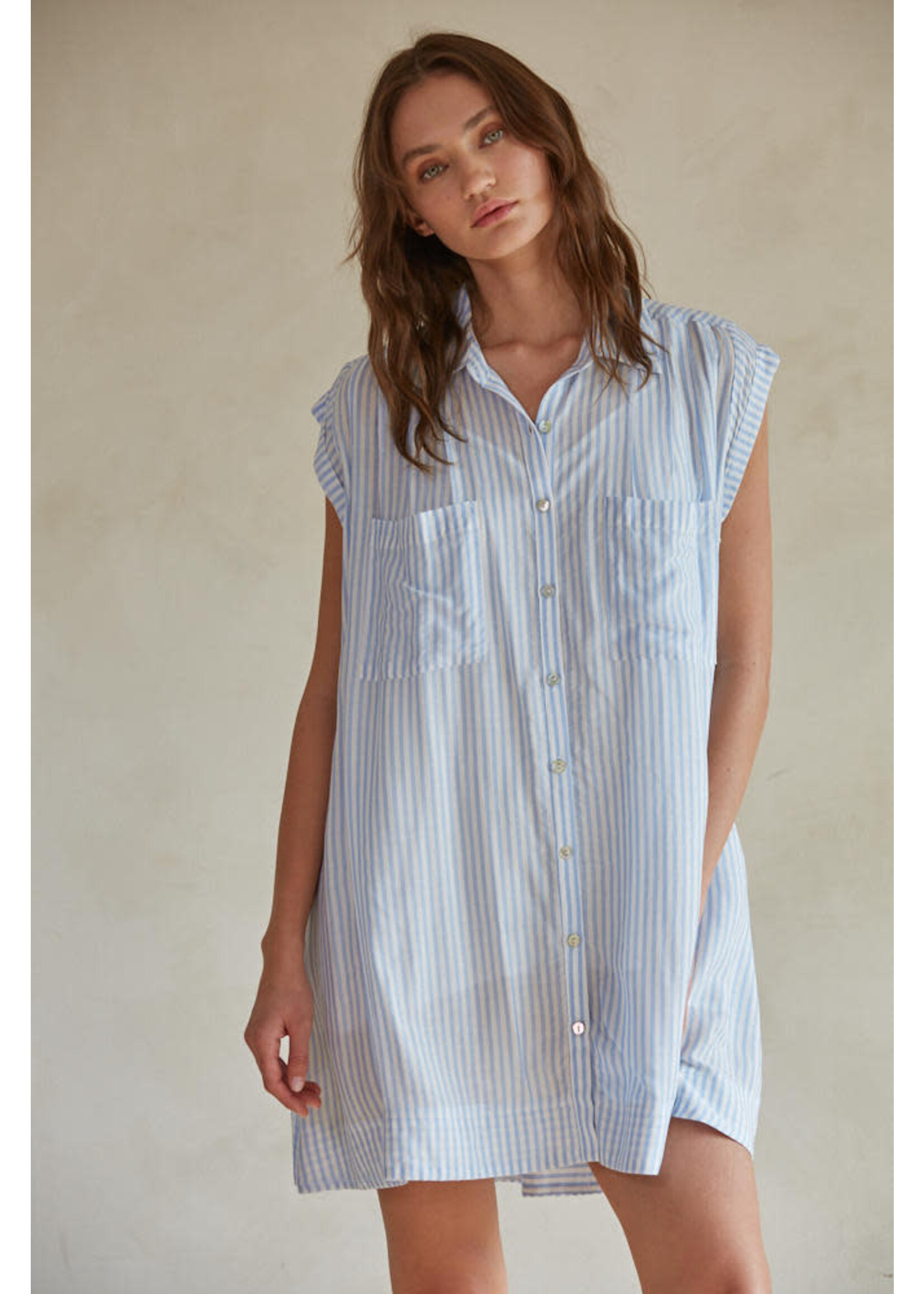 By together BT Blue Striped Tunic