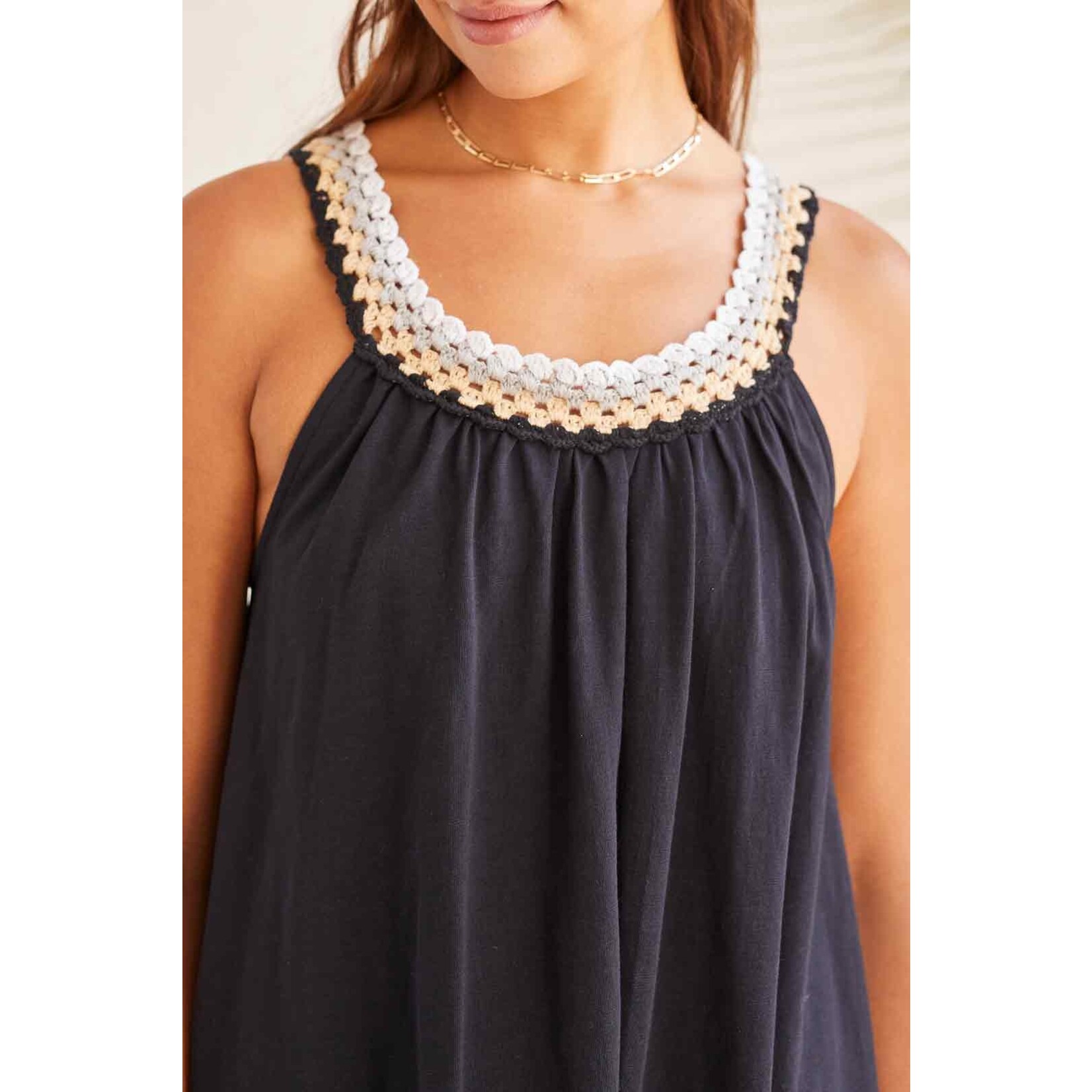 Tribal T Knit Crochet Dress
