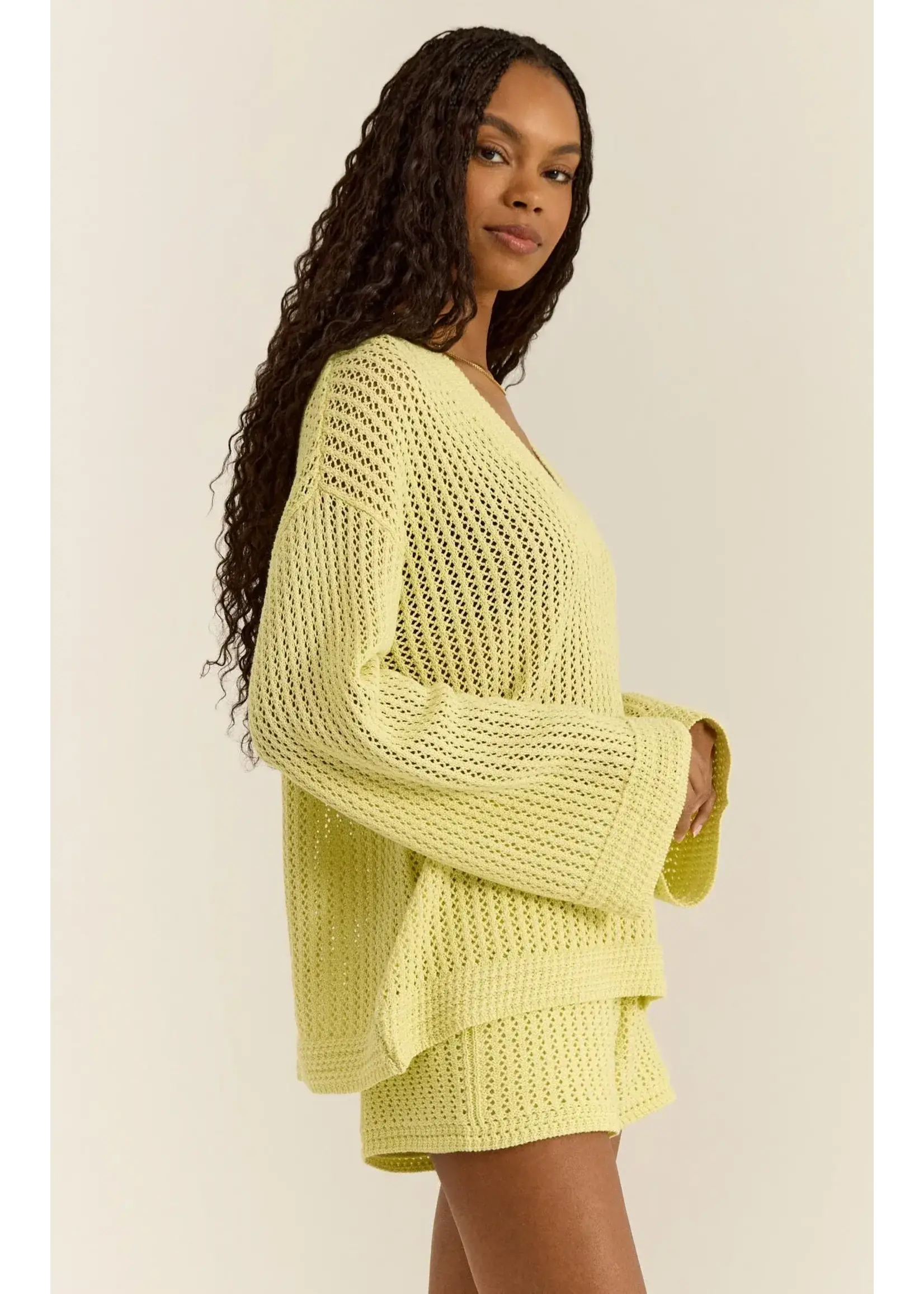 Z Supply ZS Kiami Crochet Sweater