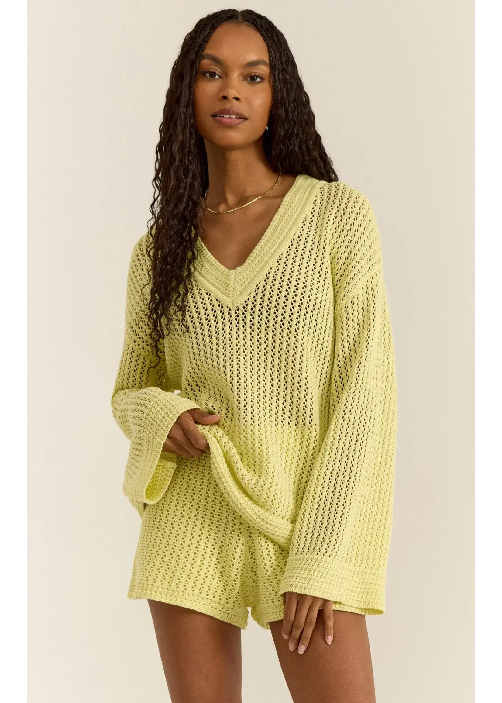 Z Supply ZS Kiami Crochet Sweater