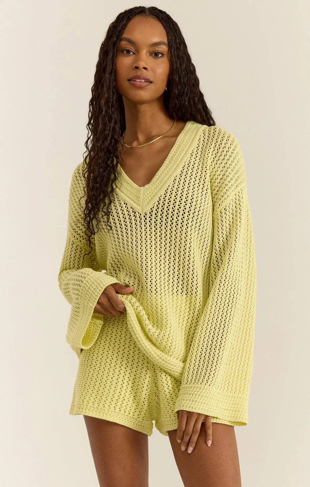 ZS Kiami Crochet Sweater - Wink Boutiques ZS Kiami Crochet Sweater - Wink Boutiques