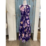 Veronica M Tiered Halter Midi Dress