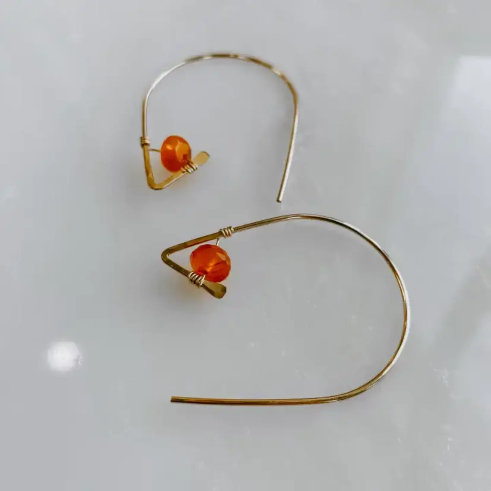 Derive D Carnelian Earring
