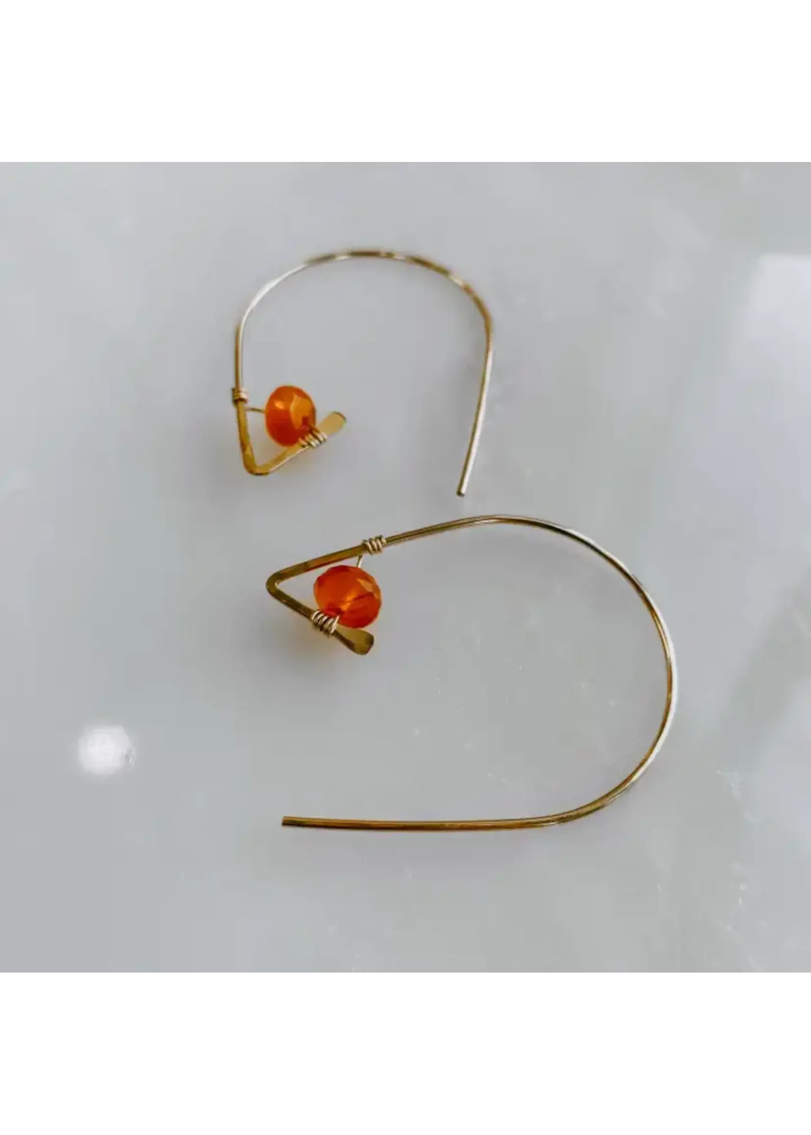 Derive D Carnelian Earring