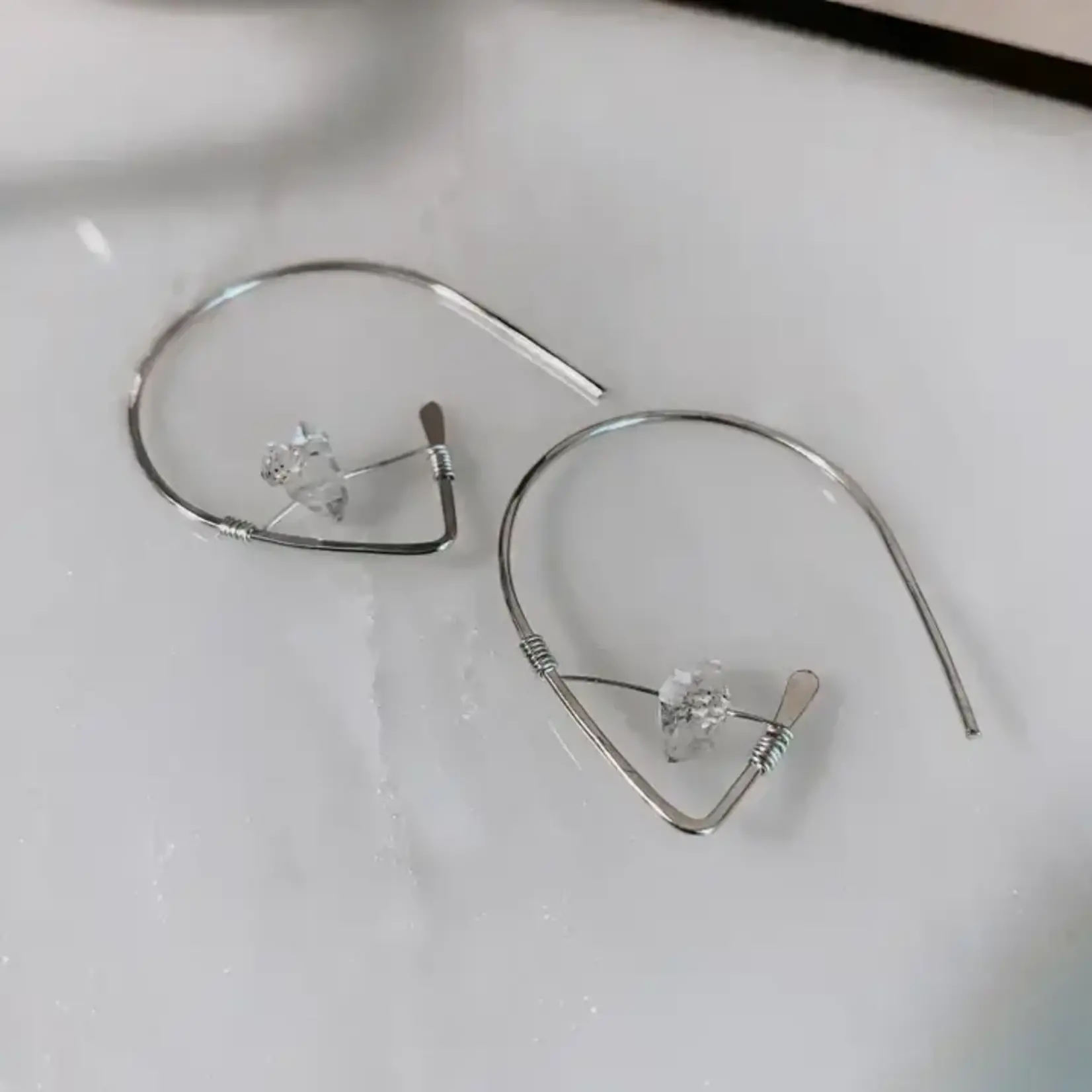 Derive D Herkimer Diamond Earring