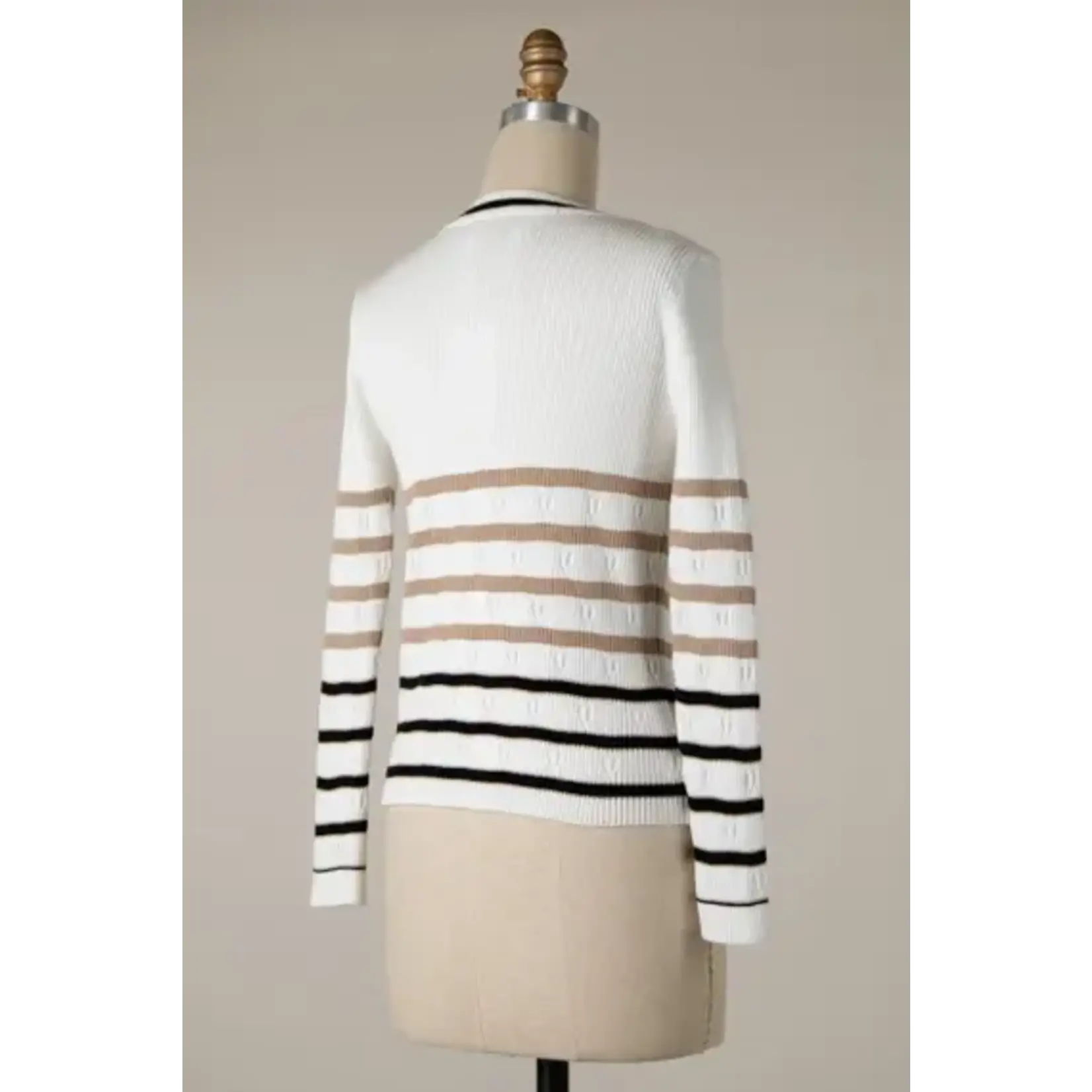Miracle M Heart Stripe Cardi
