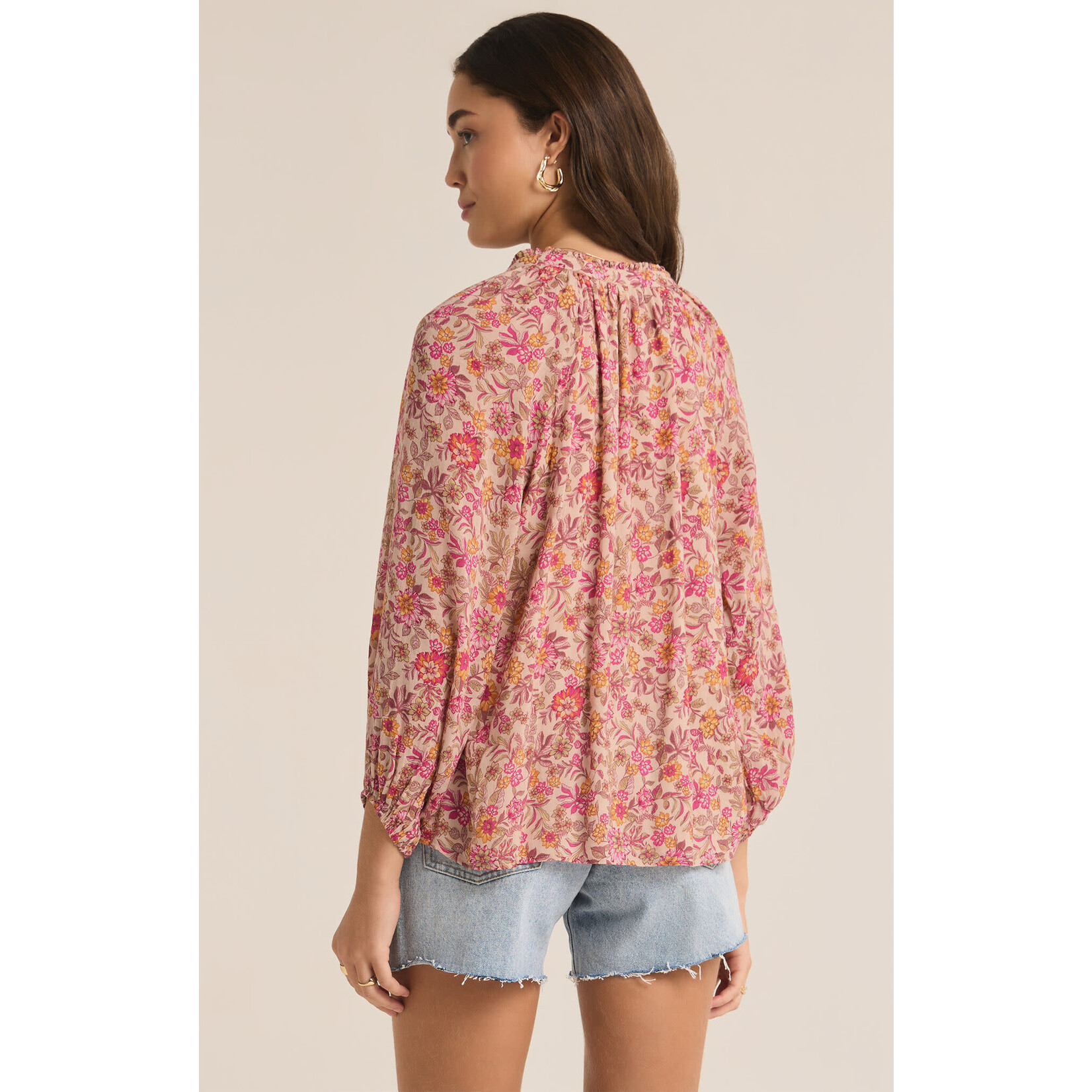 Z Supply ZS Carine Lima FLoral Top