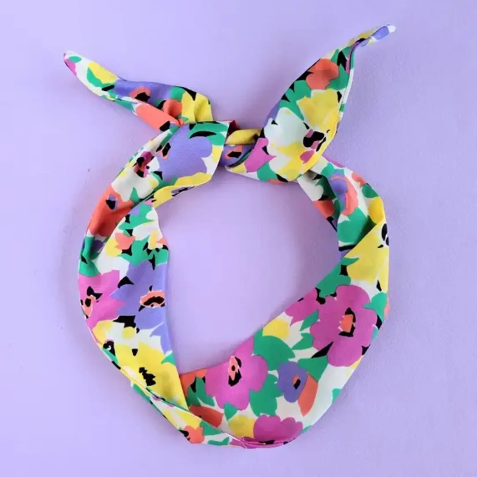 Fashion Meme LLC FM Floral Cotton Bandana