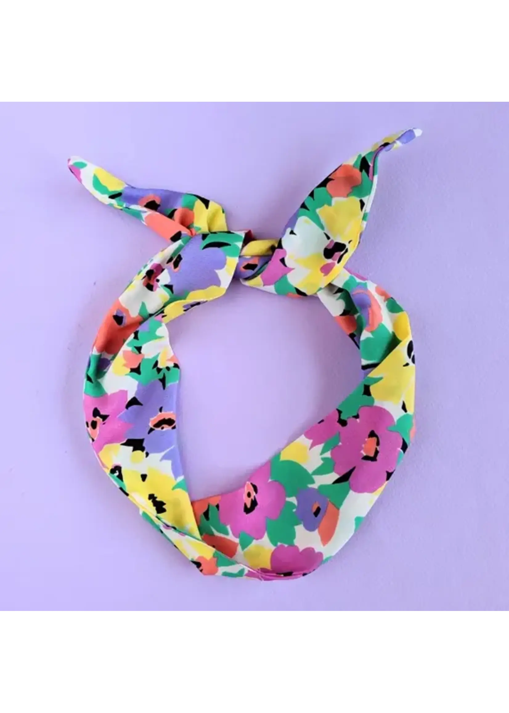 Fashion Meme LLC FM Floral Cotton Bandana