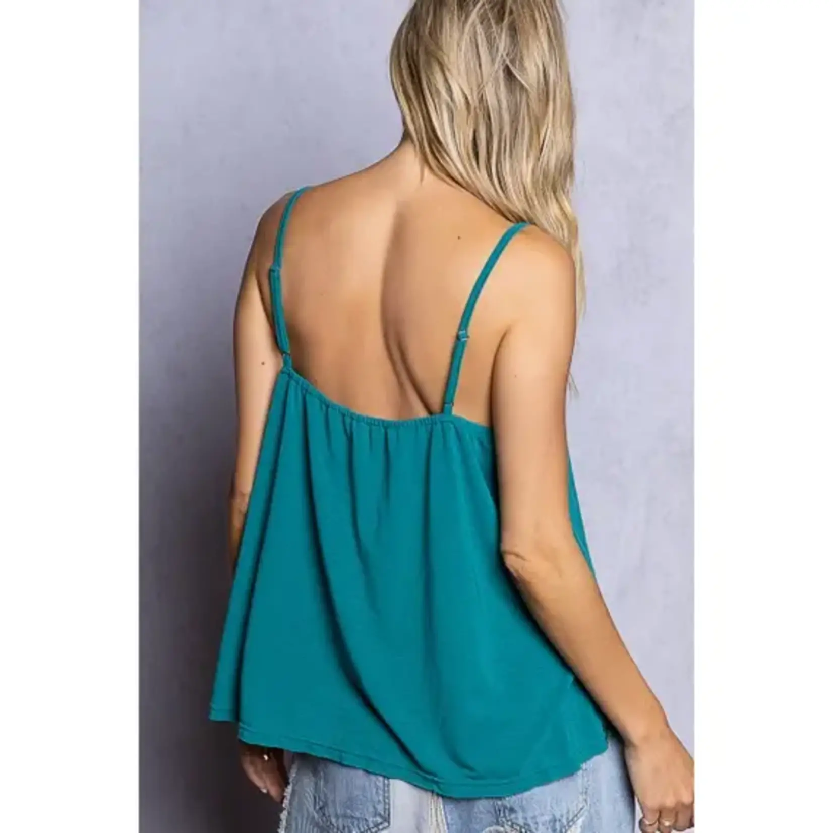 Pol P Sleeveless Lace Tank Top