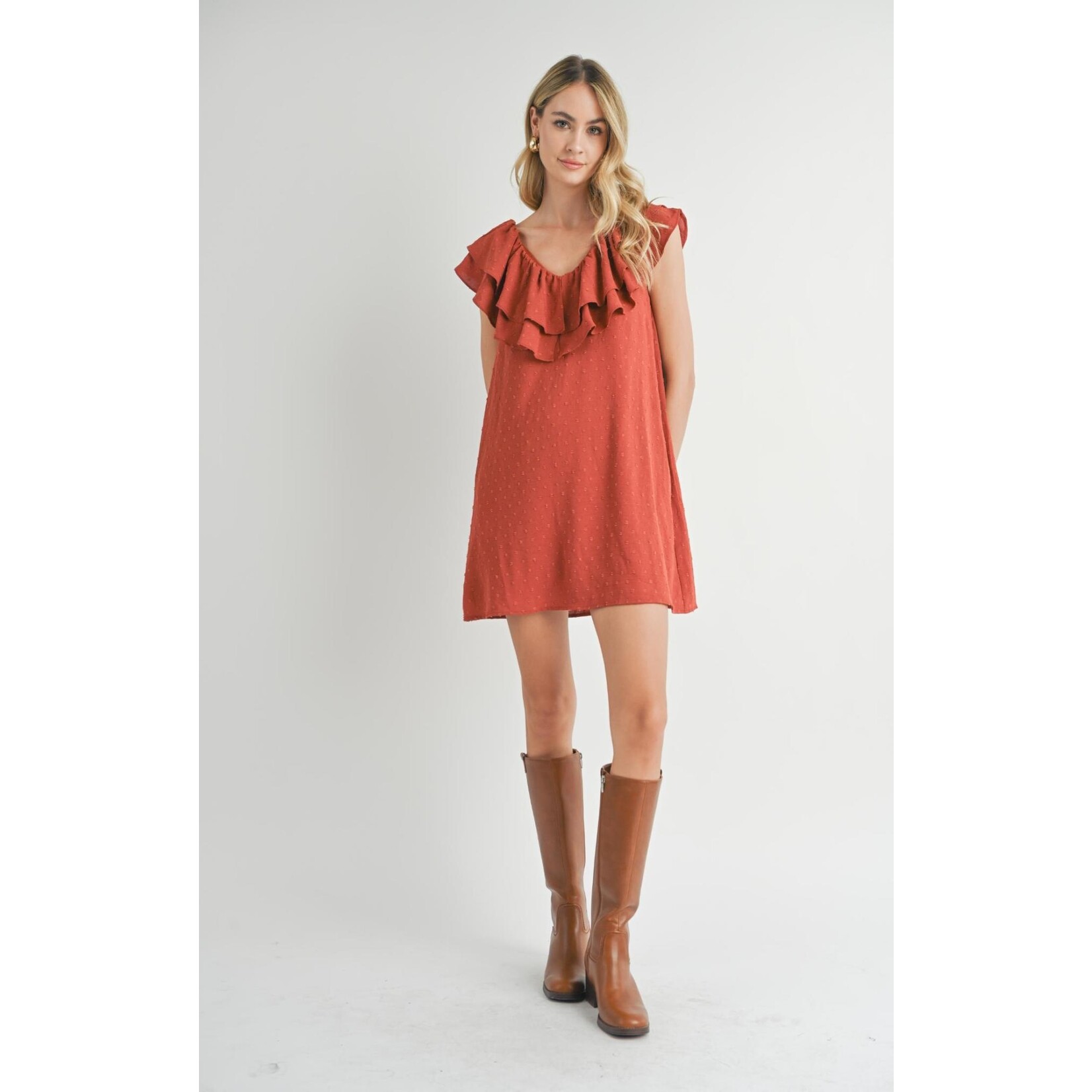 Sadie Sage SS Layered Ruffle Mini Dress