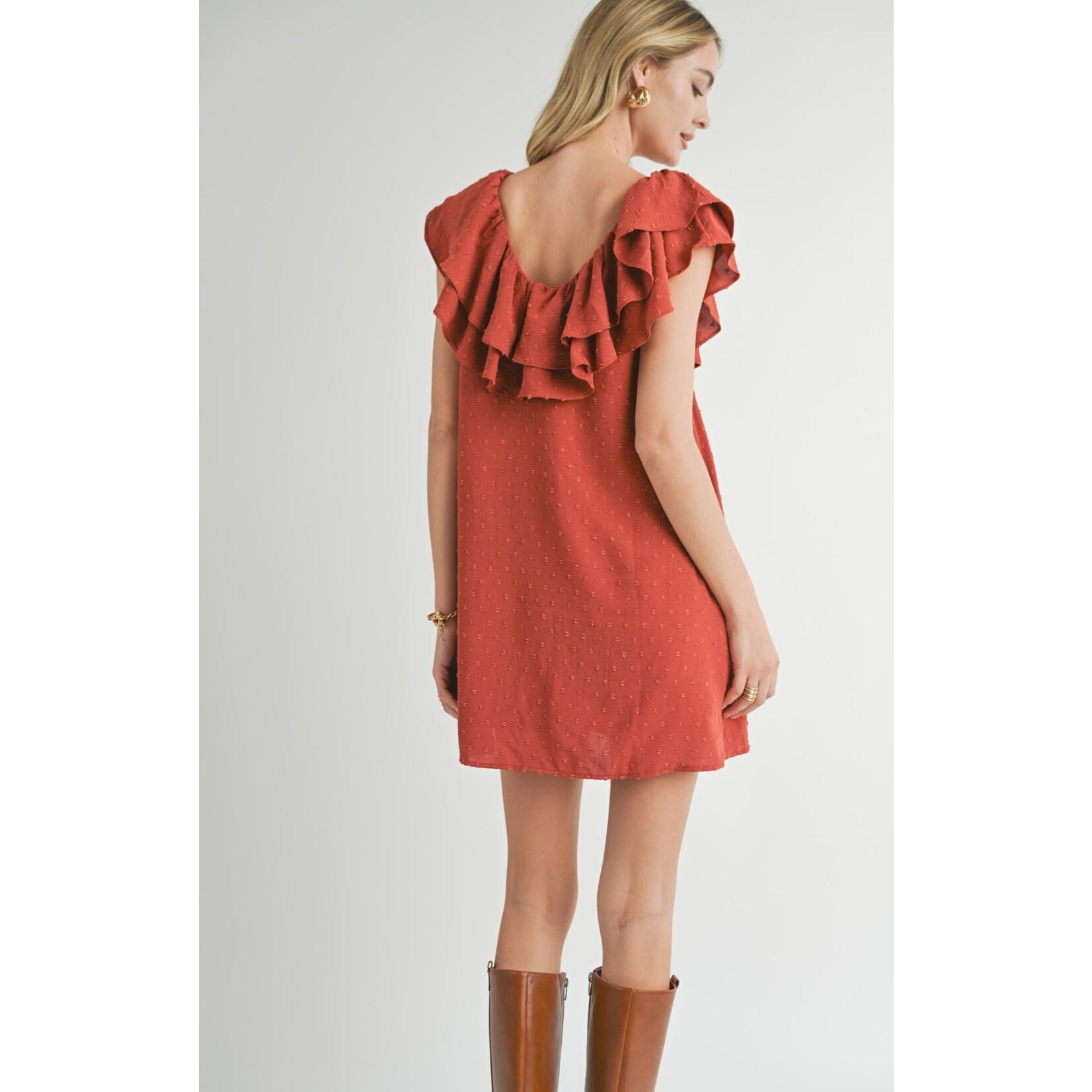 Sadie Sage SS Layered Ruffle Mini Dress