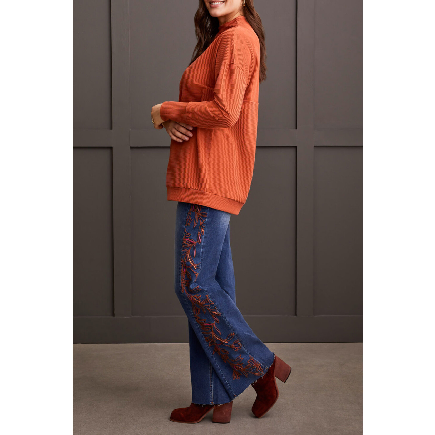 Tribal T Funnel Neck Long Sleeve