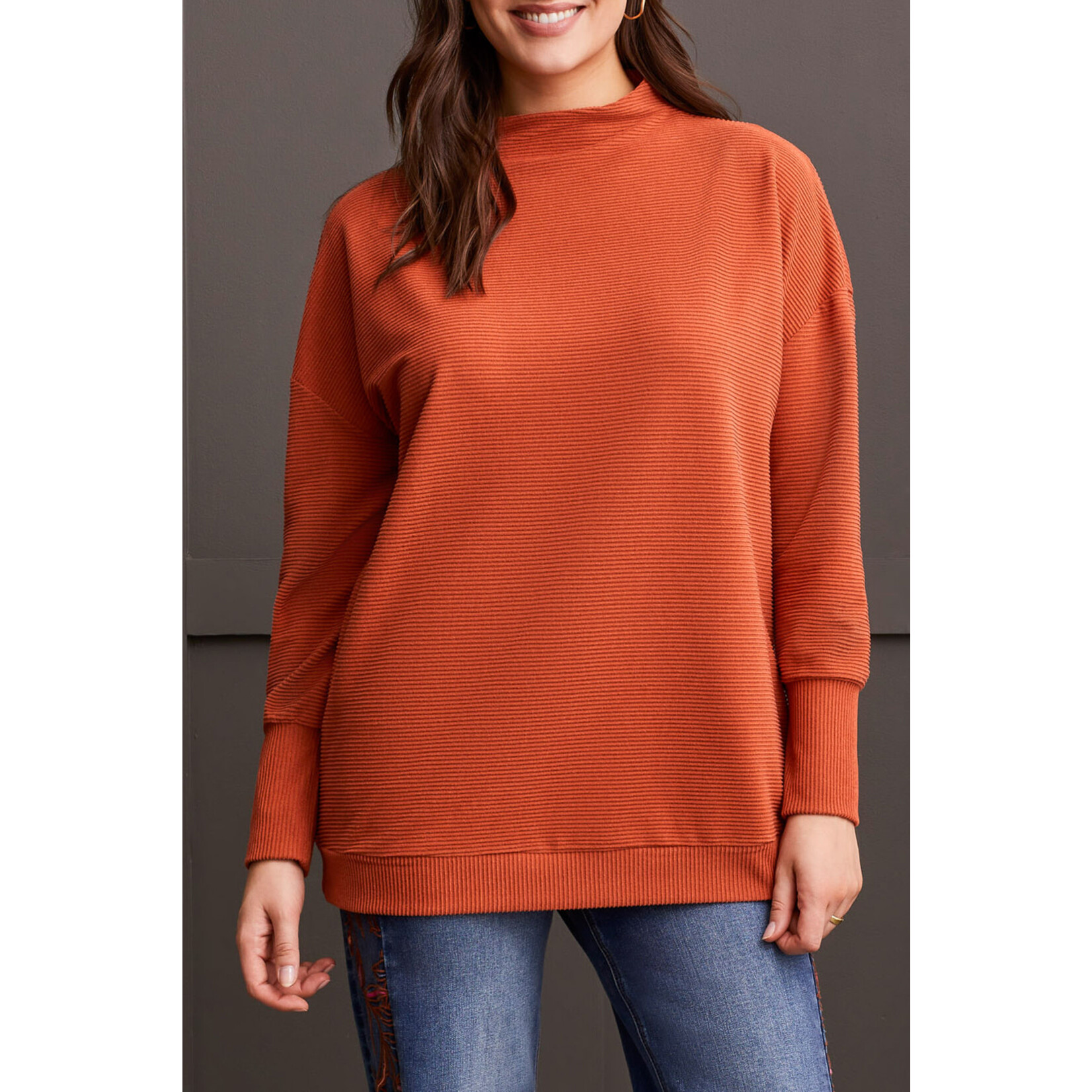 Tribal T Funnel Neck Long Sleeve