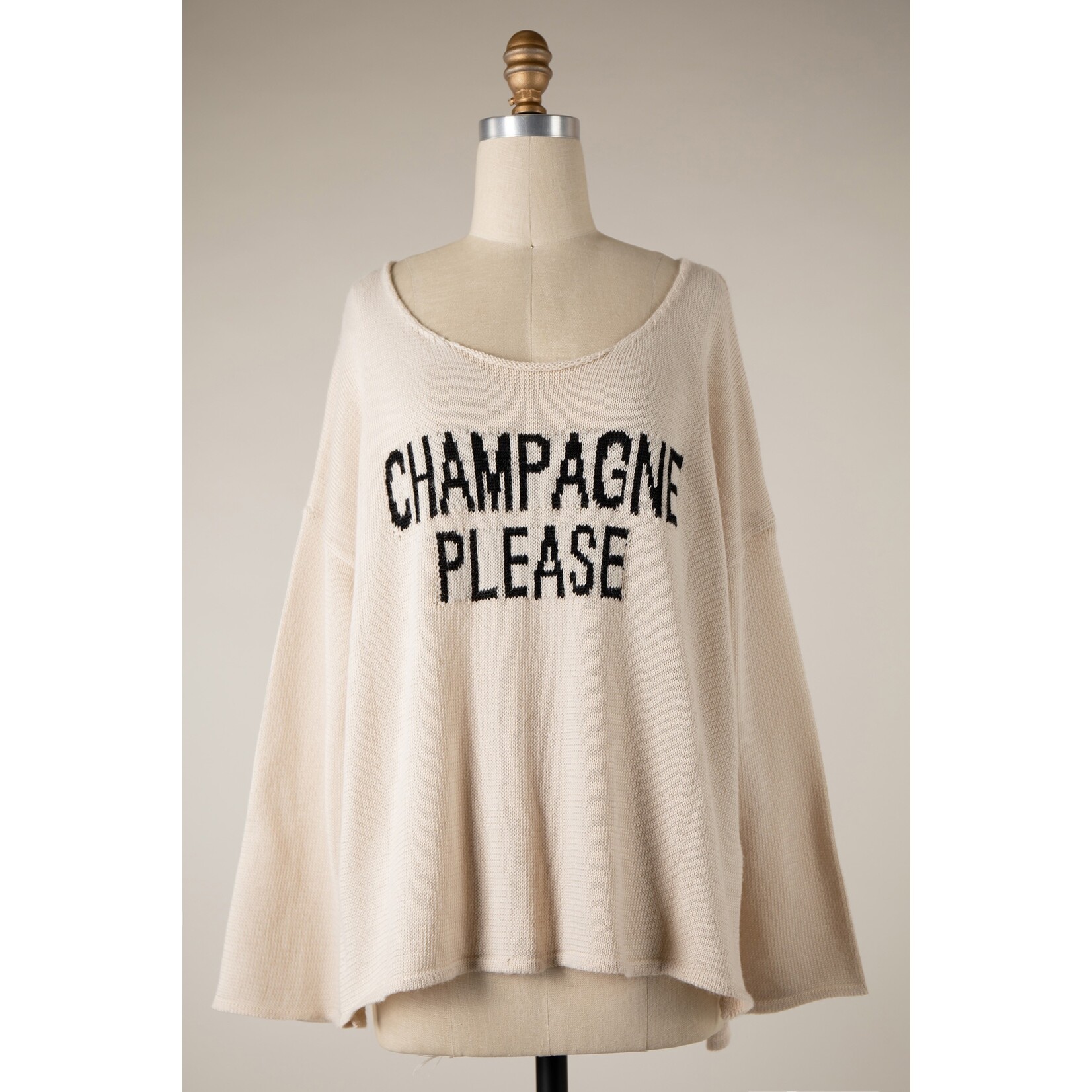 Miracle M Champagne Please Sweater