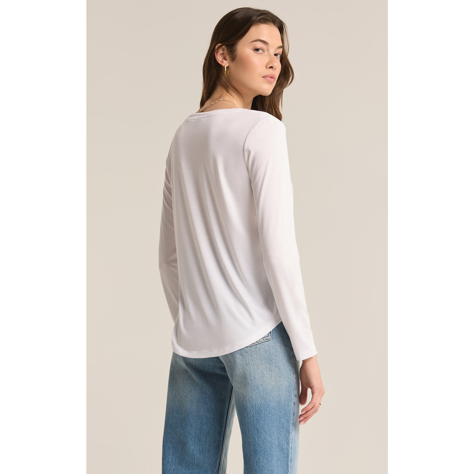 Z Supply ZS Sammie V Neck LS Top