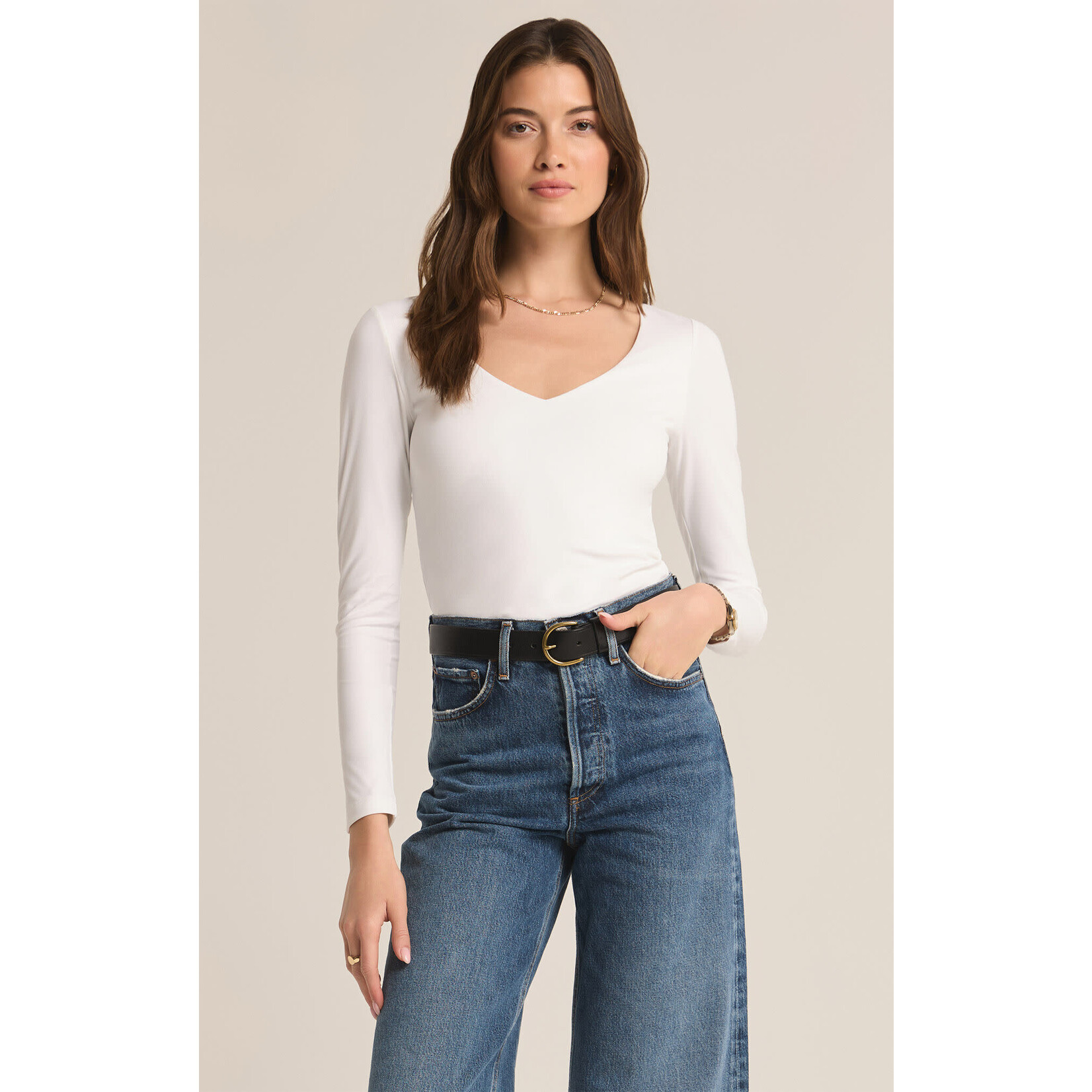 Z Supply ZS Avala L/S So Smooth Top