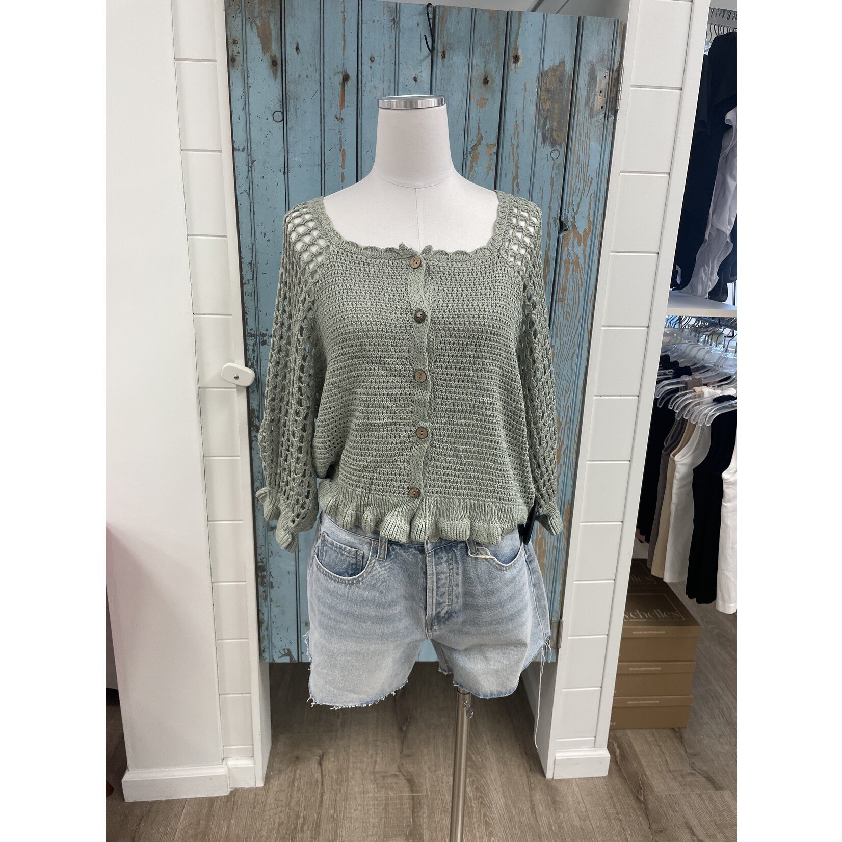 Miracle M Button Down Sweater
