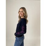 Six Fifty Crew Smiley Sleeve SWeater