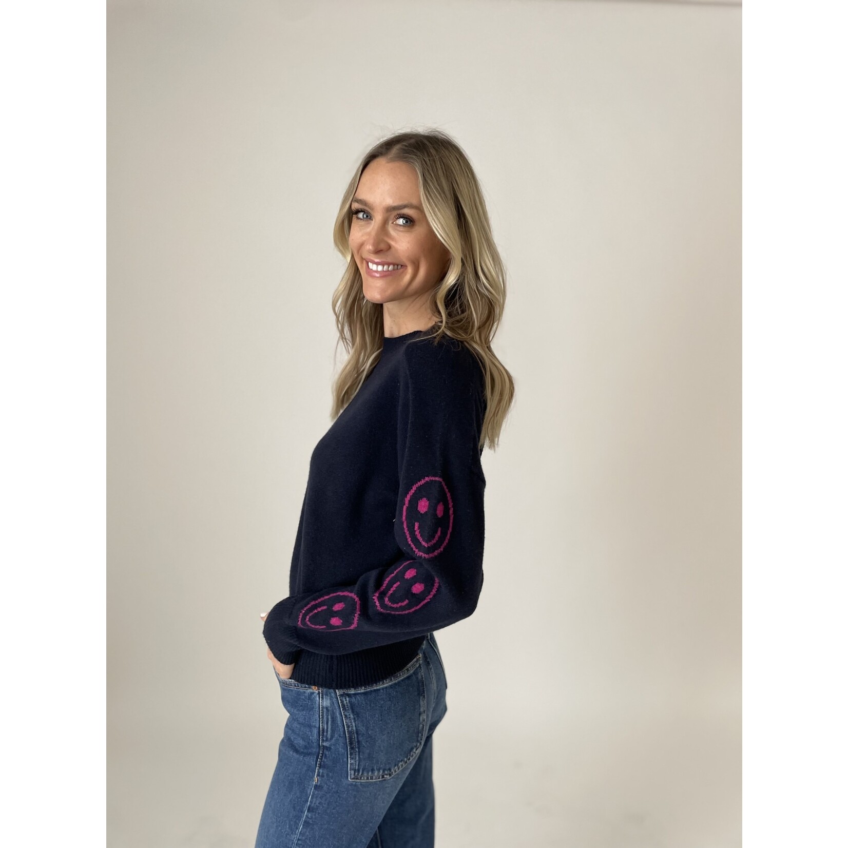 Six Fifty SF Crew Smiley Sleeve SWeater