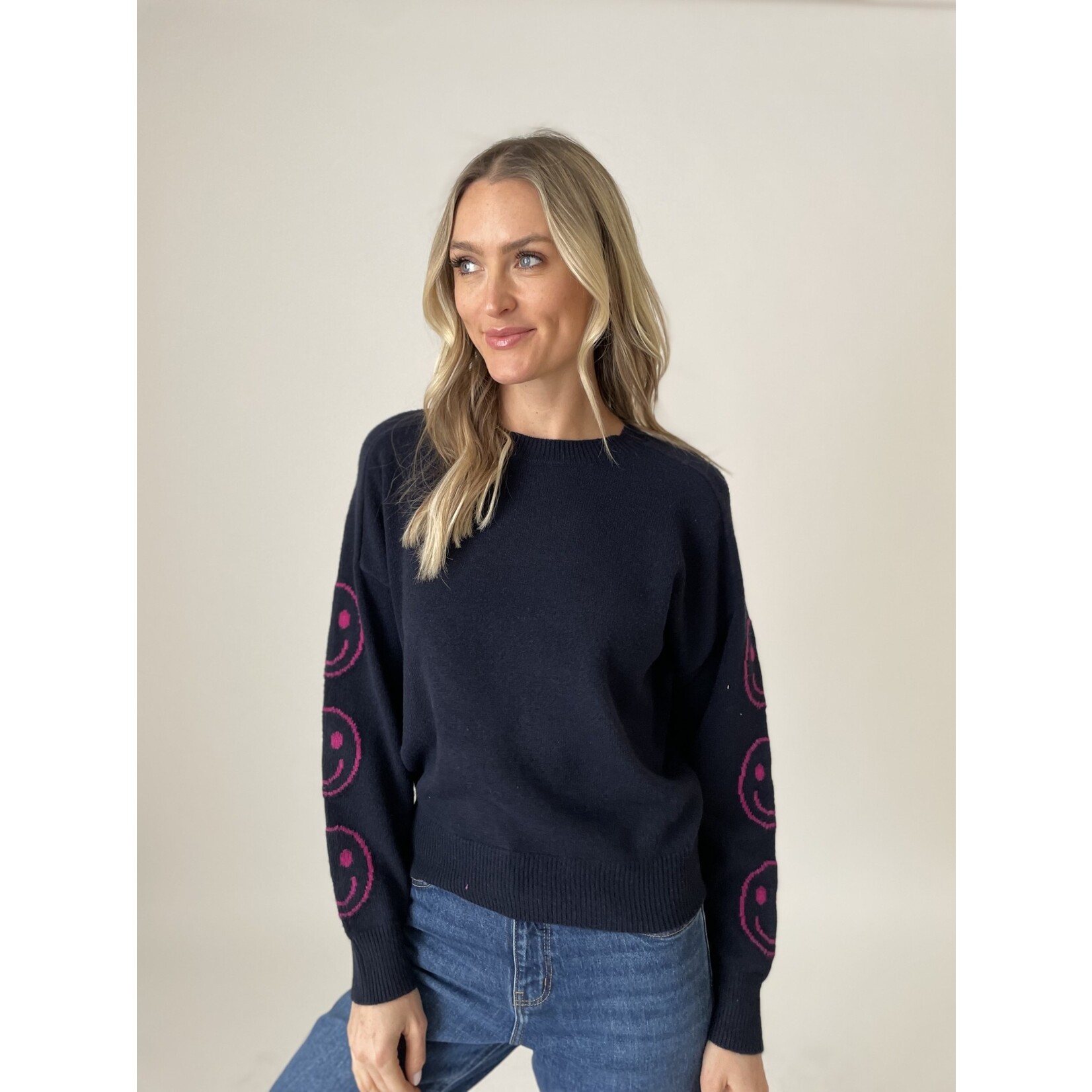 Six Fifty SF Crew Smiley Sleeve SWeater