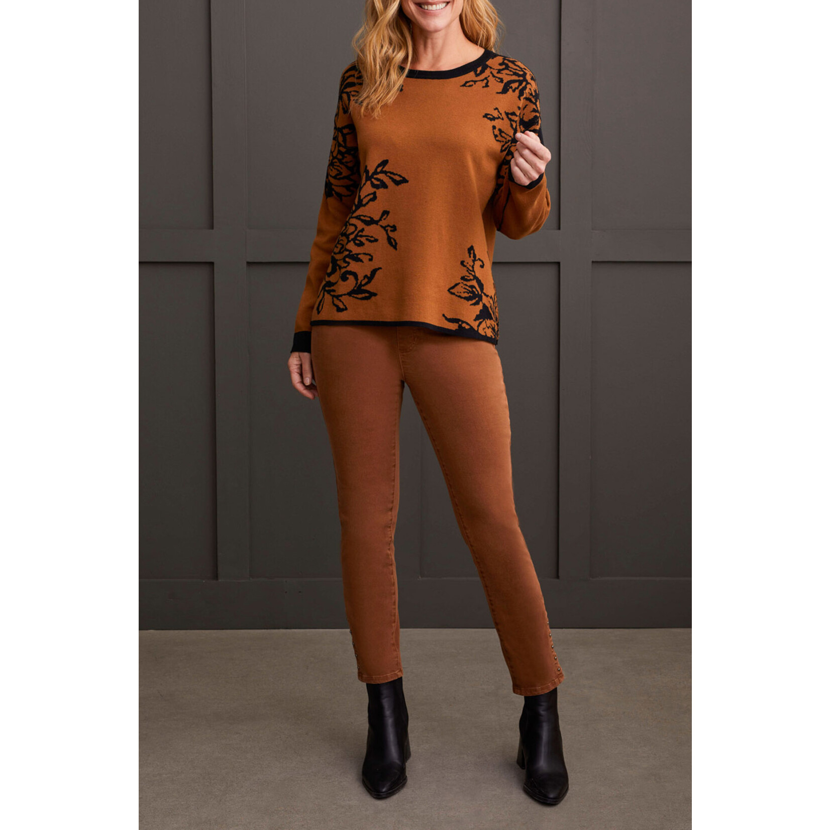 Tribal T Cotton Crew Sweater
