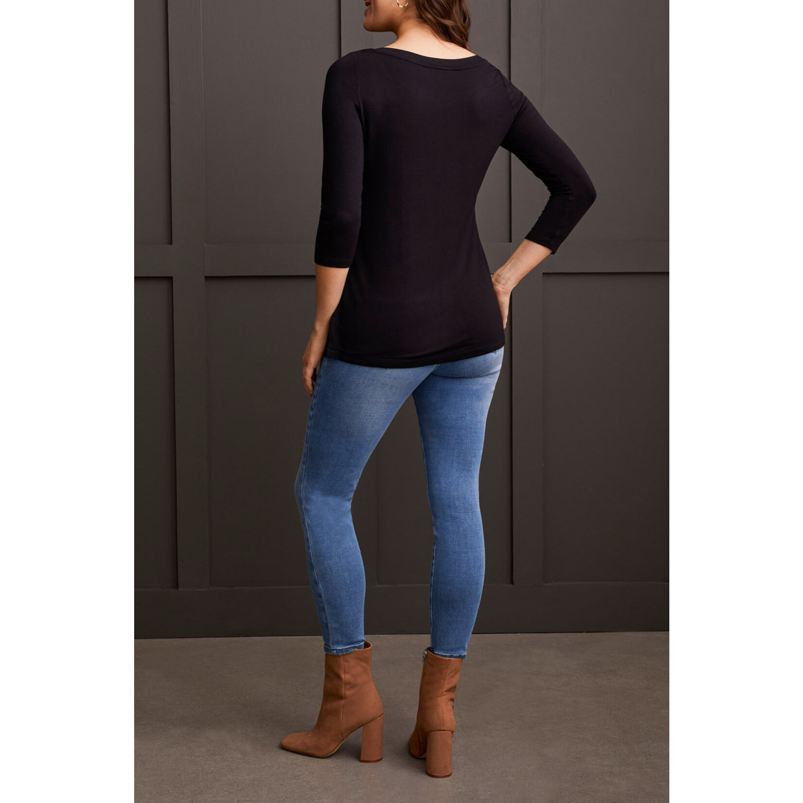 Tribal T 3/4 Sleeve Crew w/ Slits