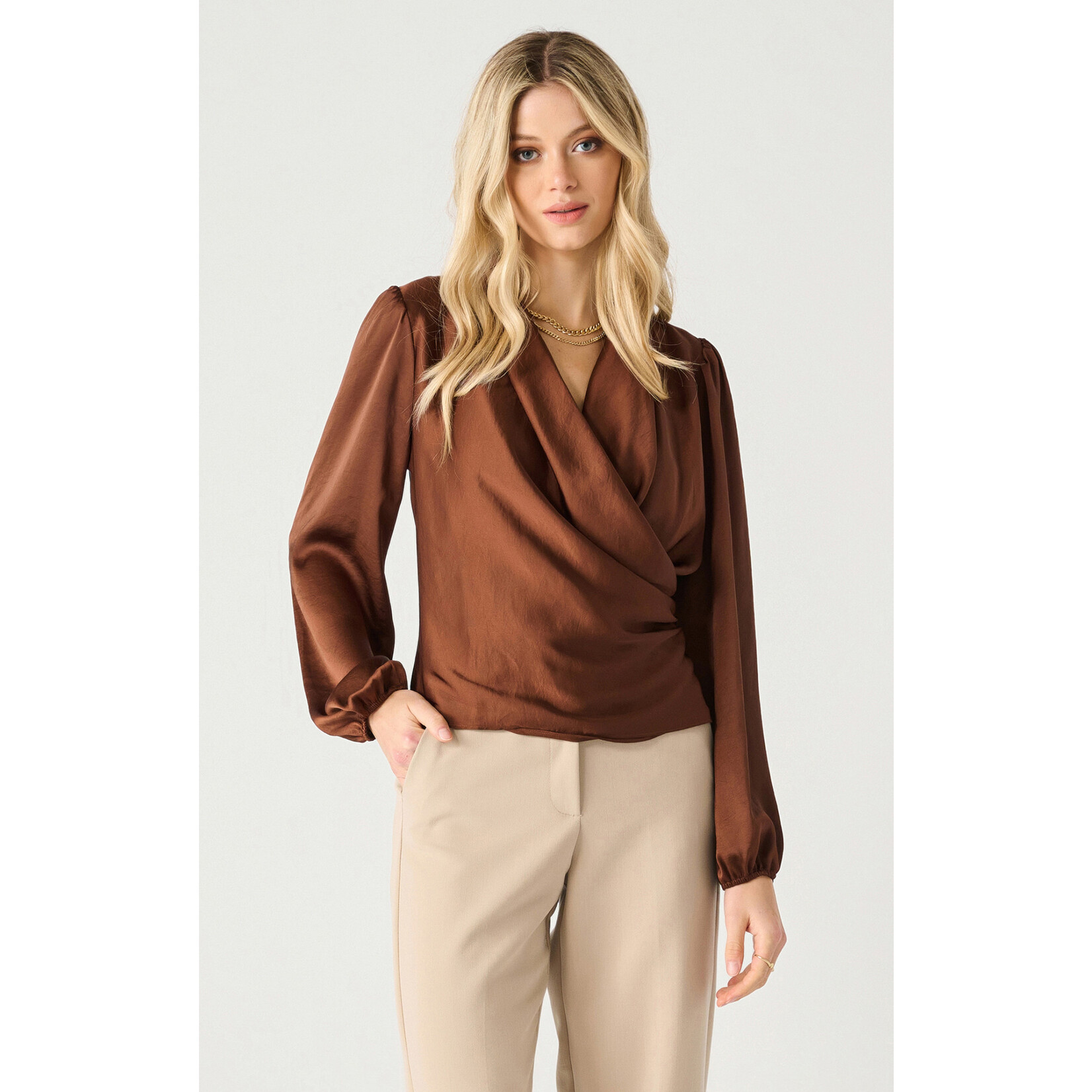 Dex Dex Wrap Blouse