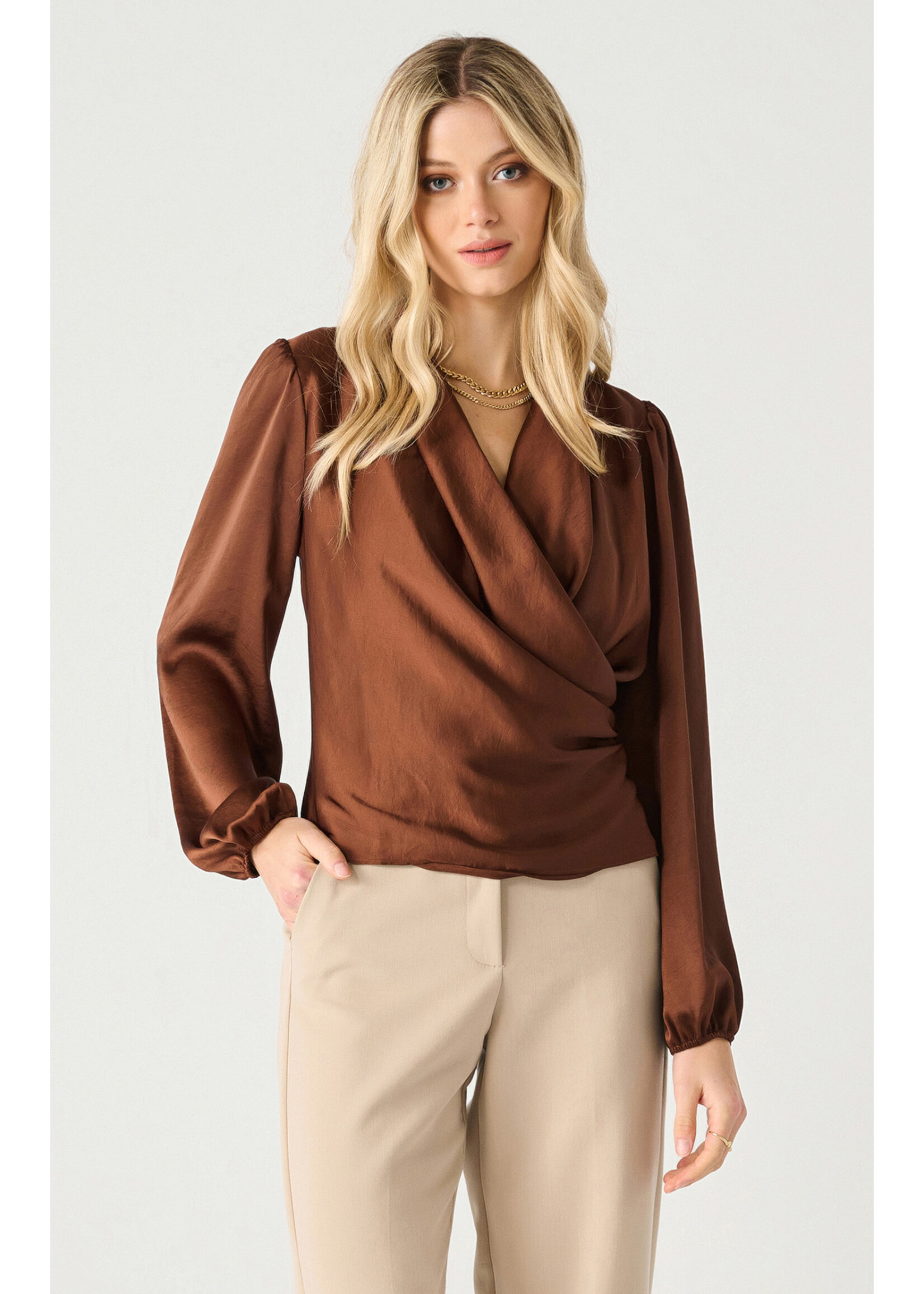 Dex Dex Wrap Blouse