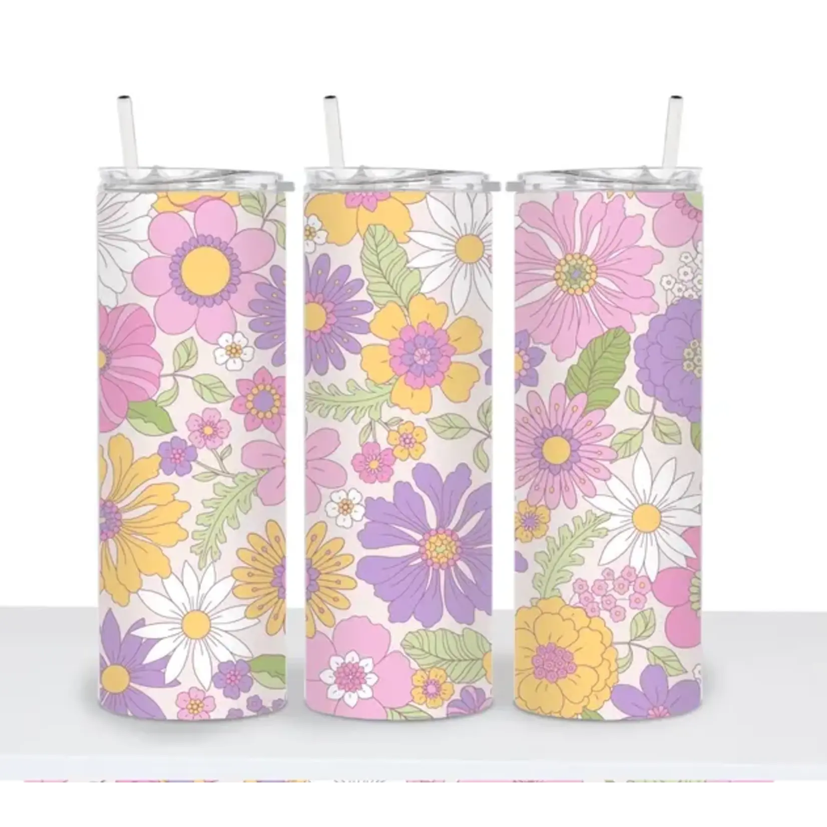 tcbco Retro Tumbler w/ Straw