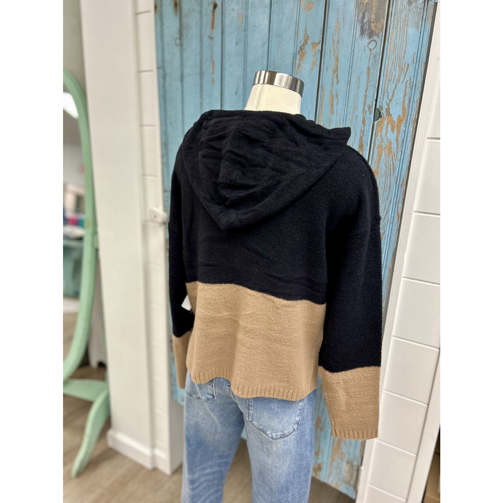 Theo & Spence TS Two Tone Fuzzy Hoodie