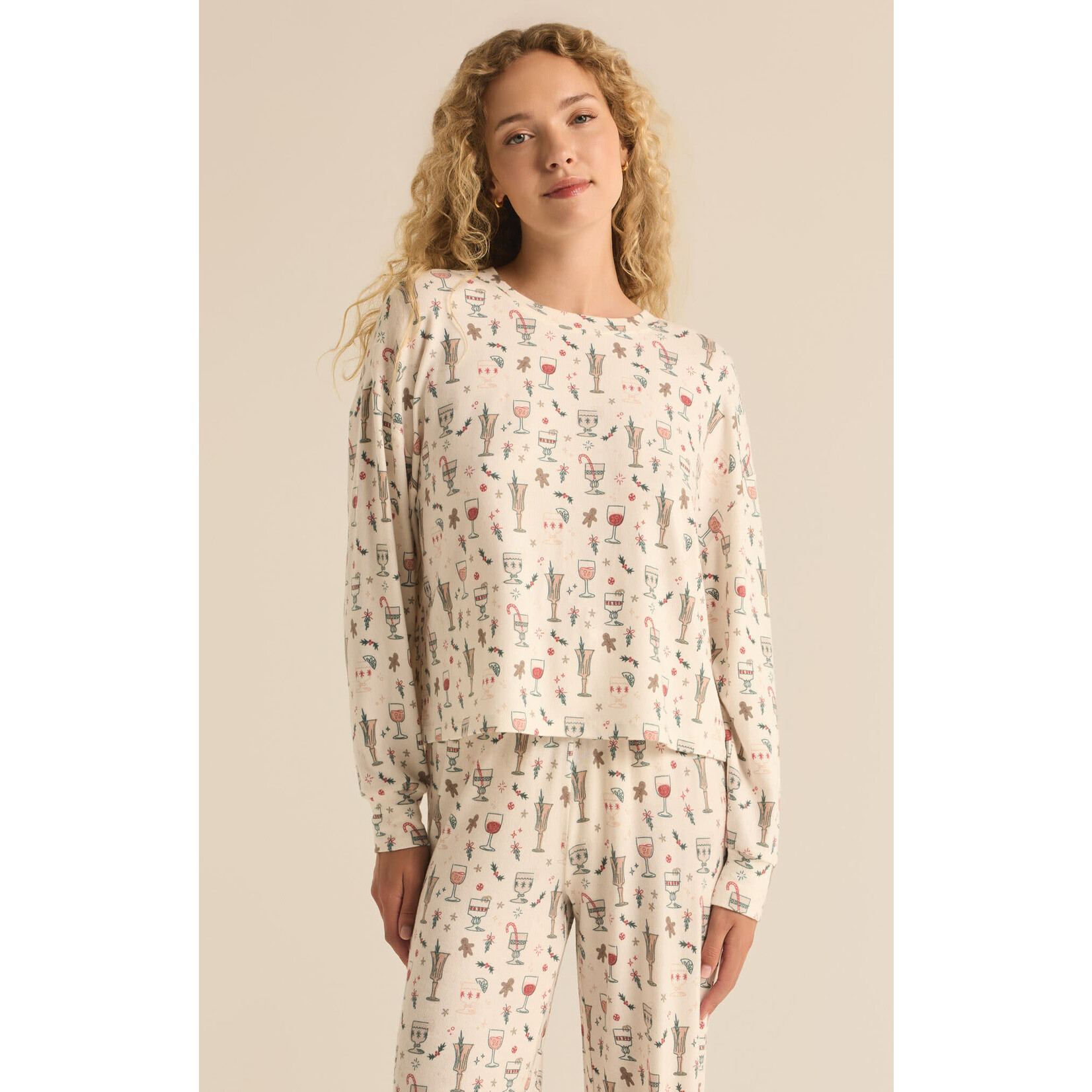 Z Supply ZS Holiday Spirits Long Sleeve