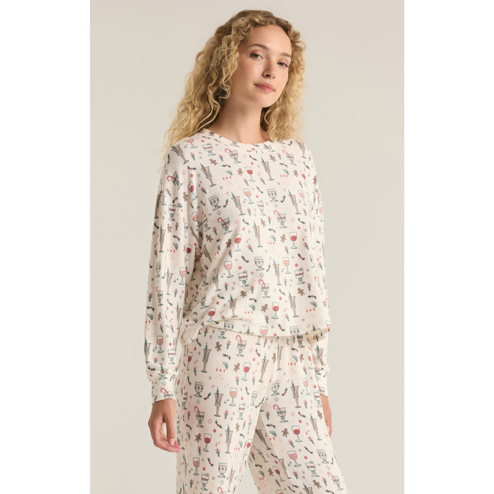 Z Supply ZS Holiday Spirits Long Sleeve