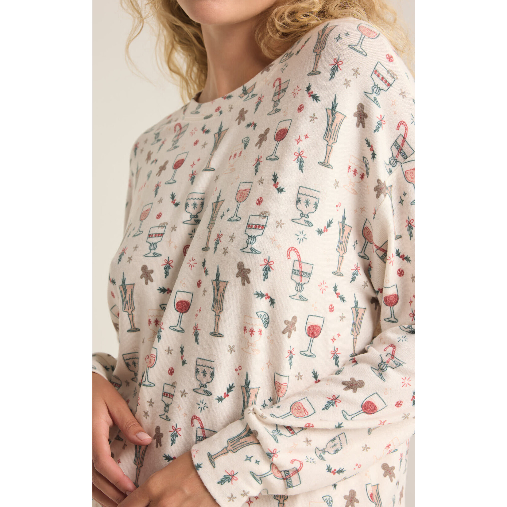 Z Supply ZS Holiday Spirits Long Sleeve