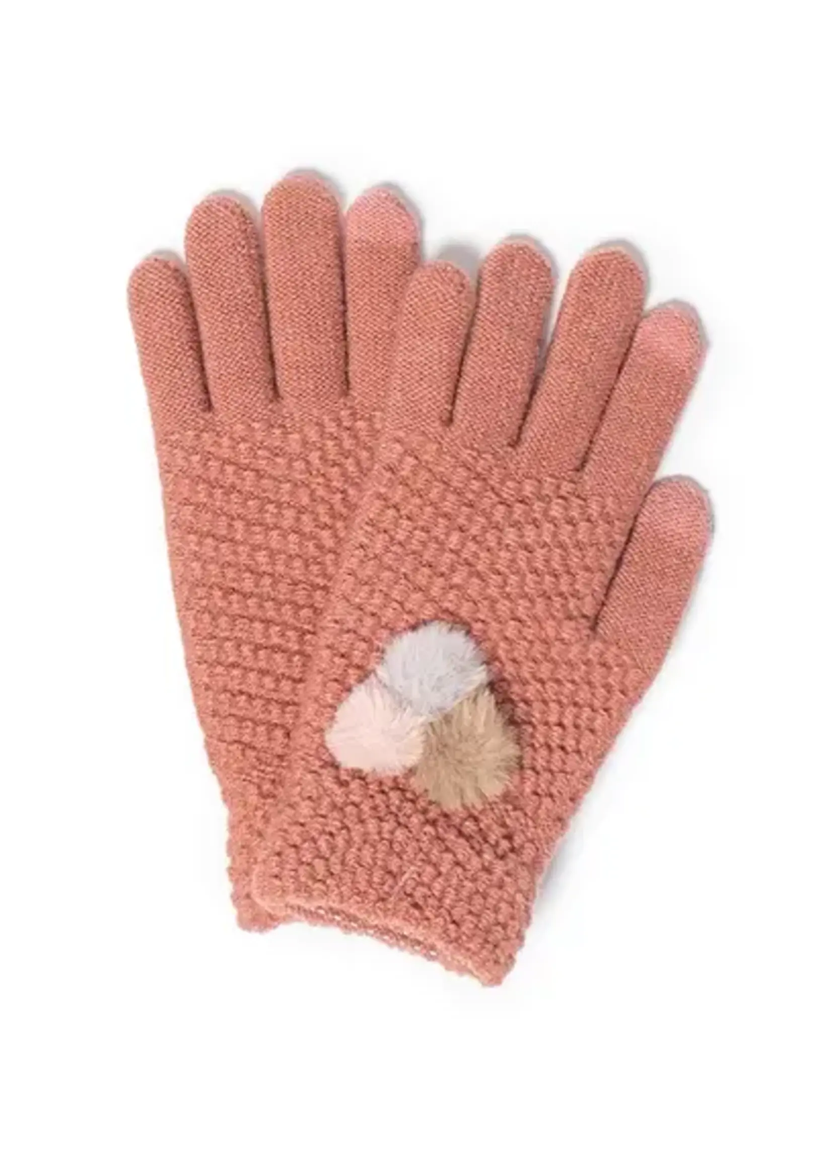 DY Textured Knit Touch Glove